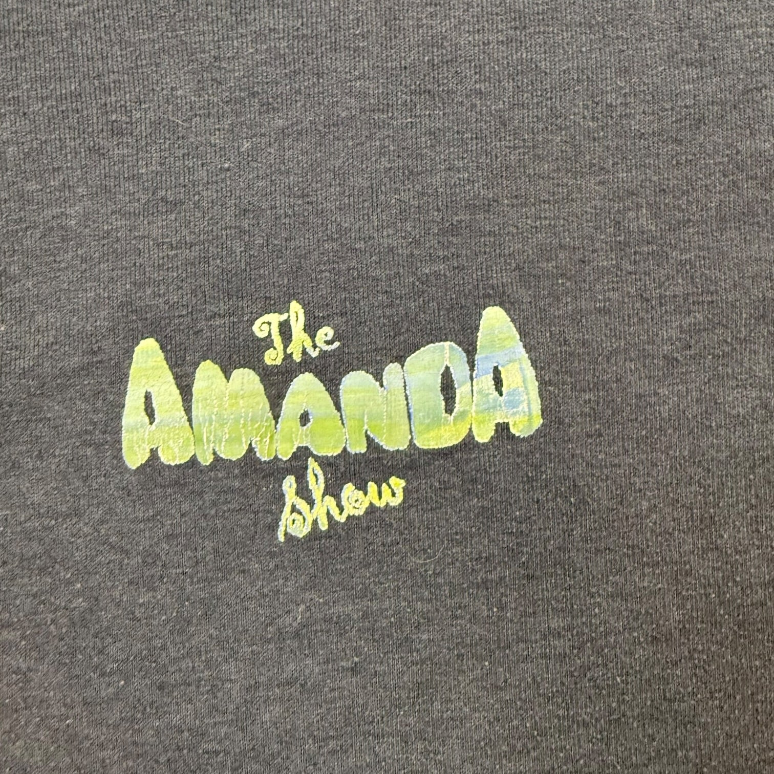 (W) Vintage The Amanda Show Baby Tee Blue