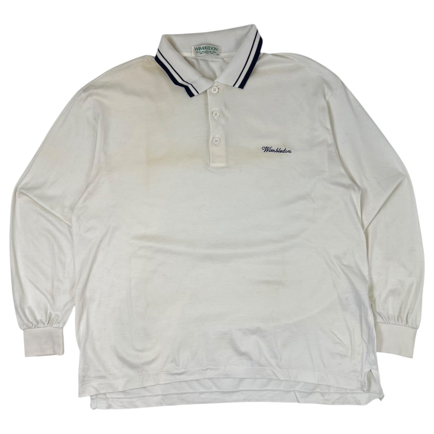 Vintage Wimbledon Polo Long Sleeve Shirt