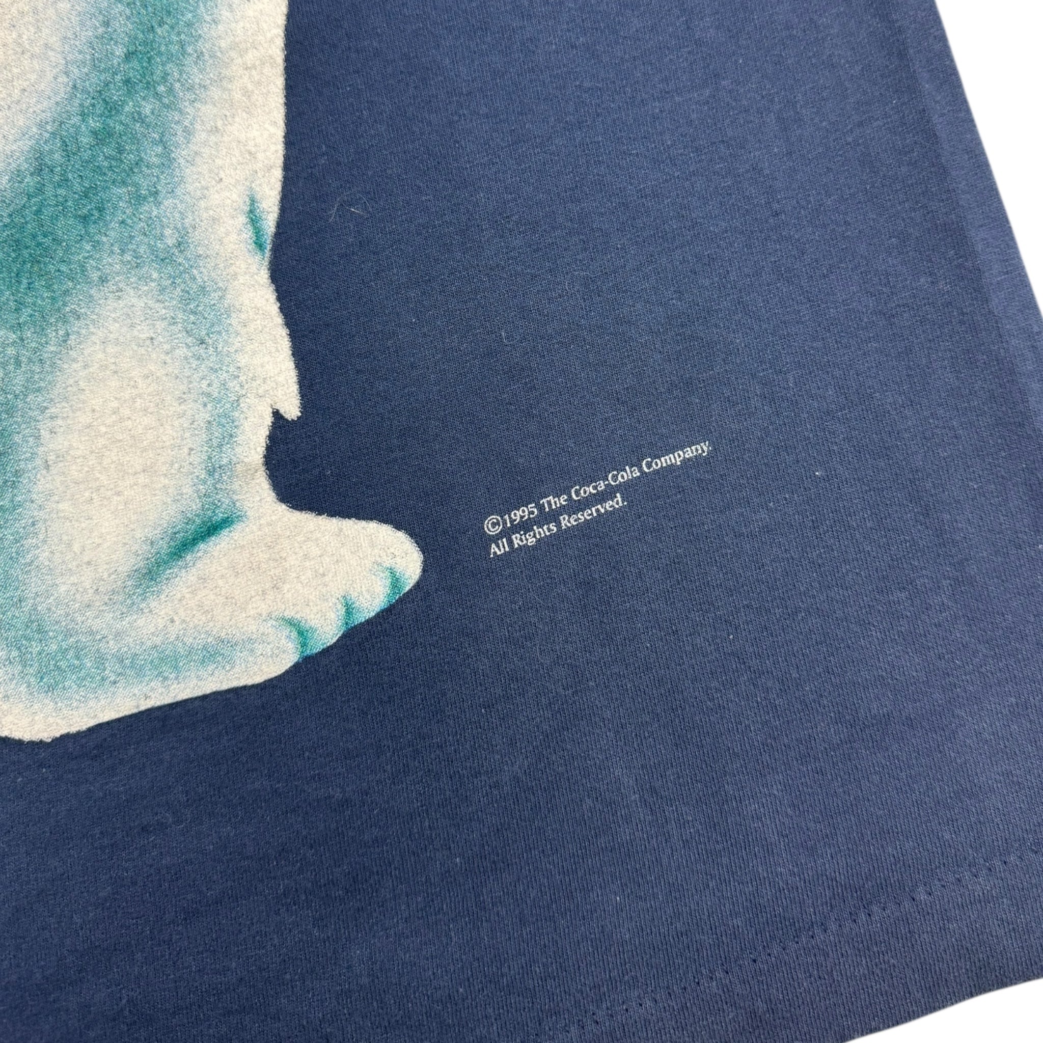 1995 Coca Cola Polar Bear Christmas T-Shirt