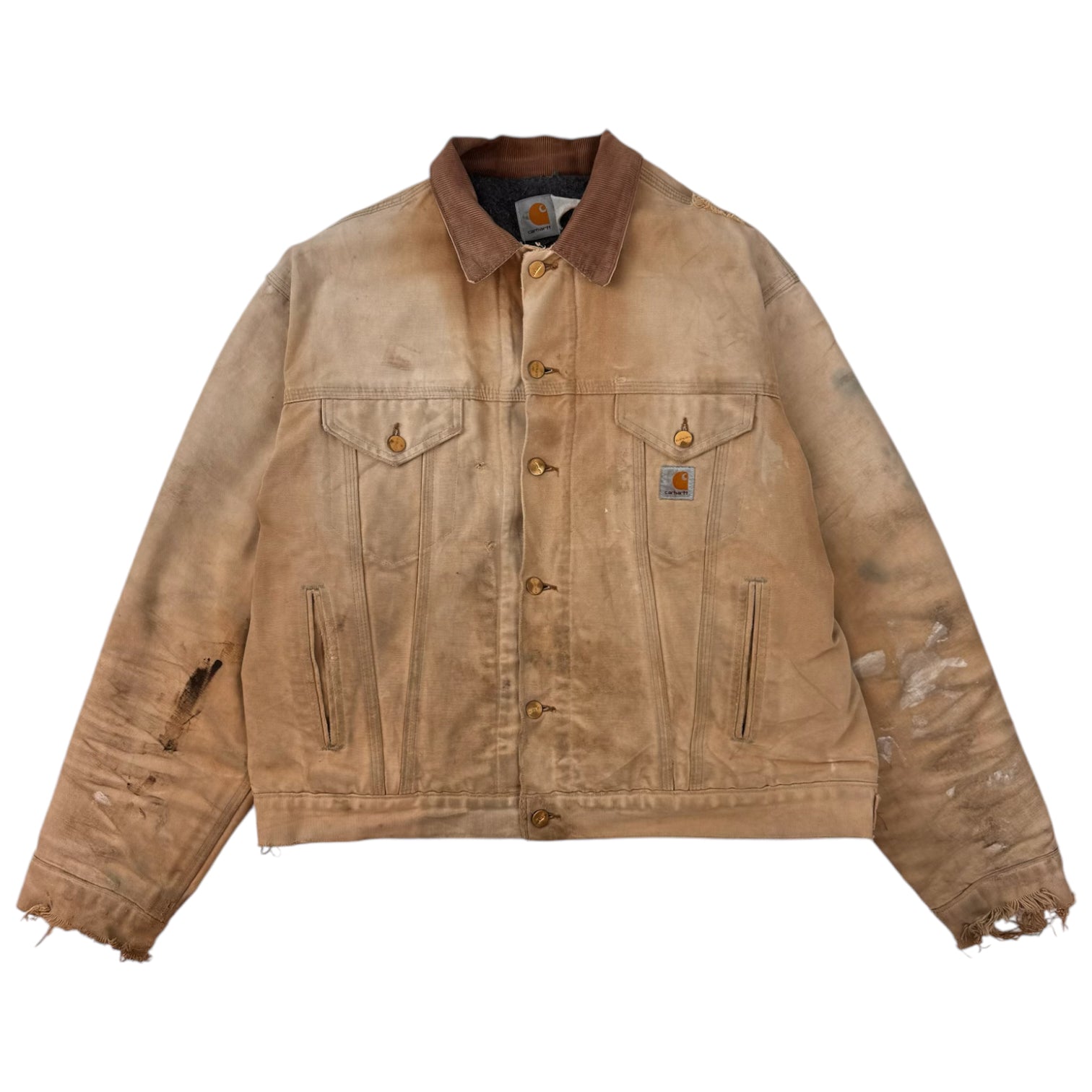 Vintage Carhartt Trucker Jacket Tan