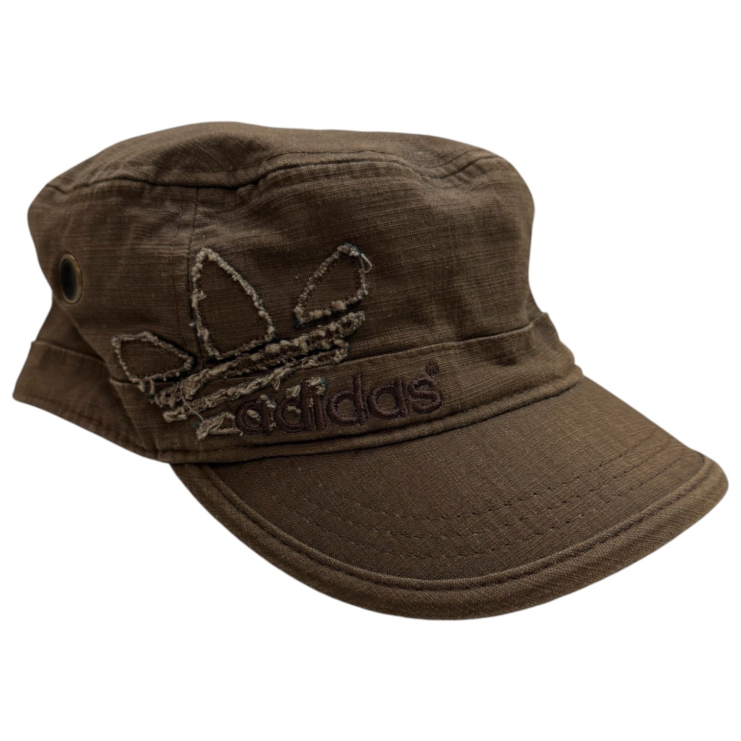 (W) Vintage Y2K Adidas Cadet Cap Brown