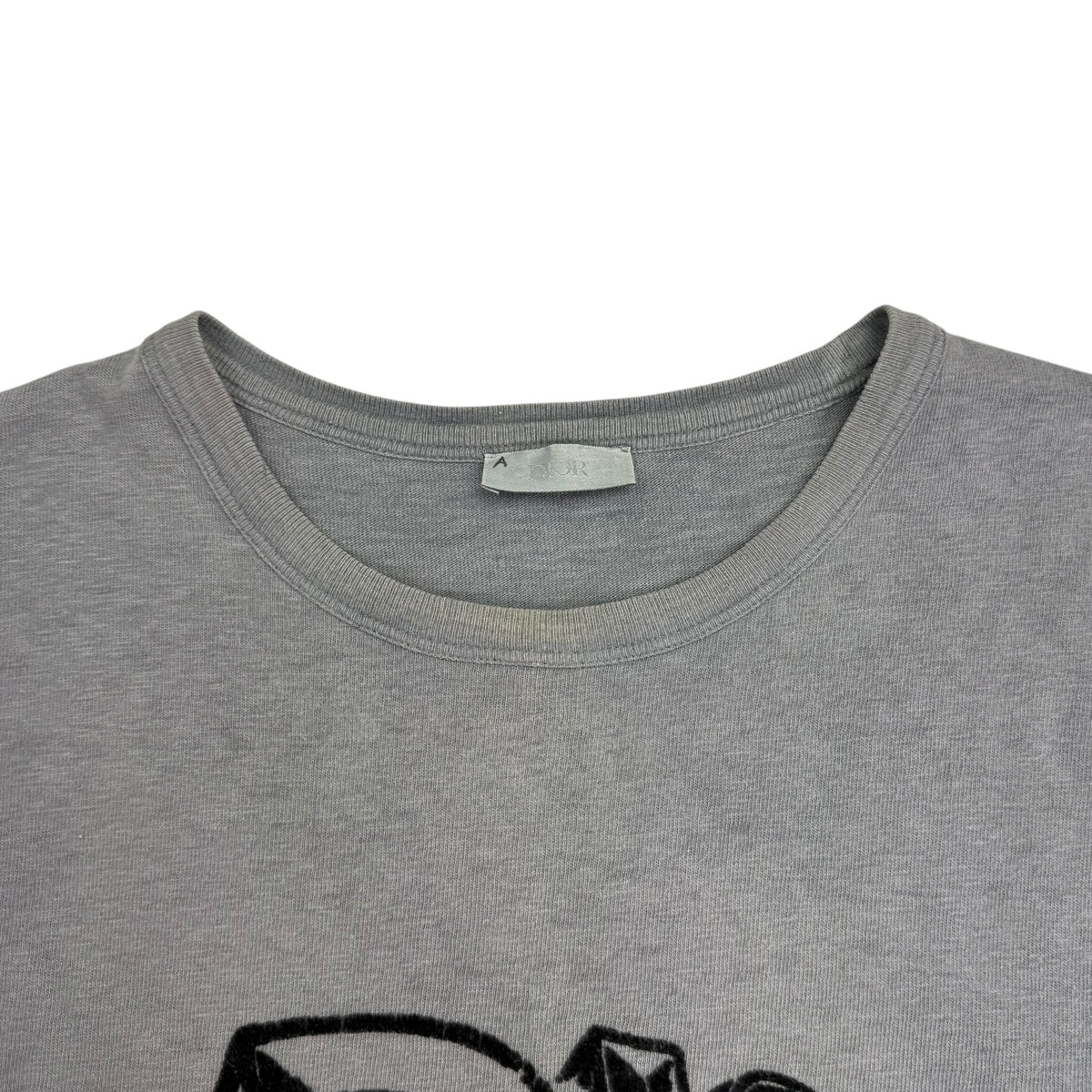 Dior Graffiti Logo Tee Grey