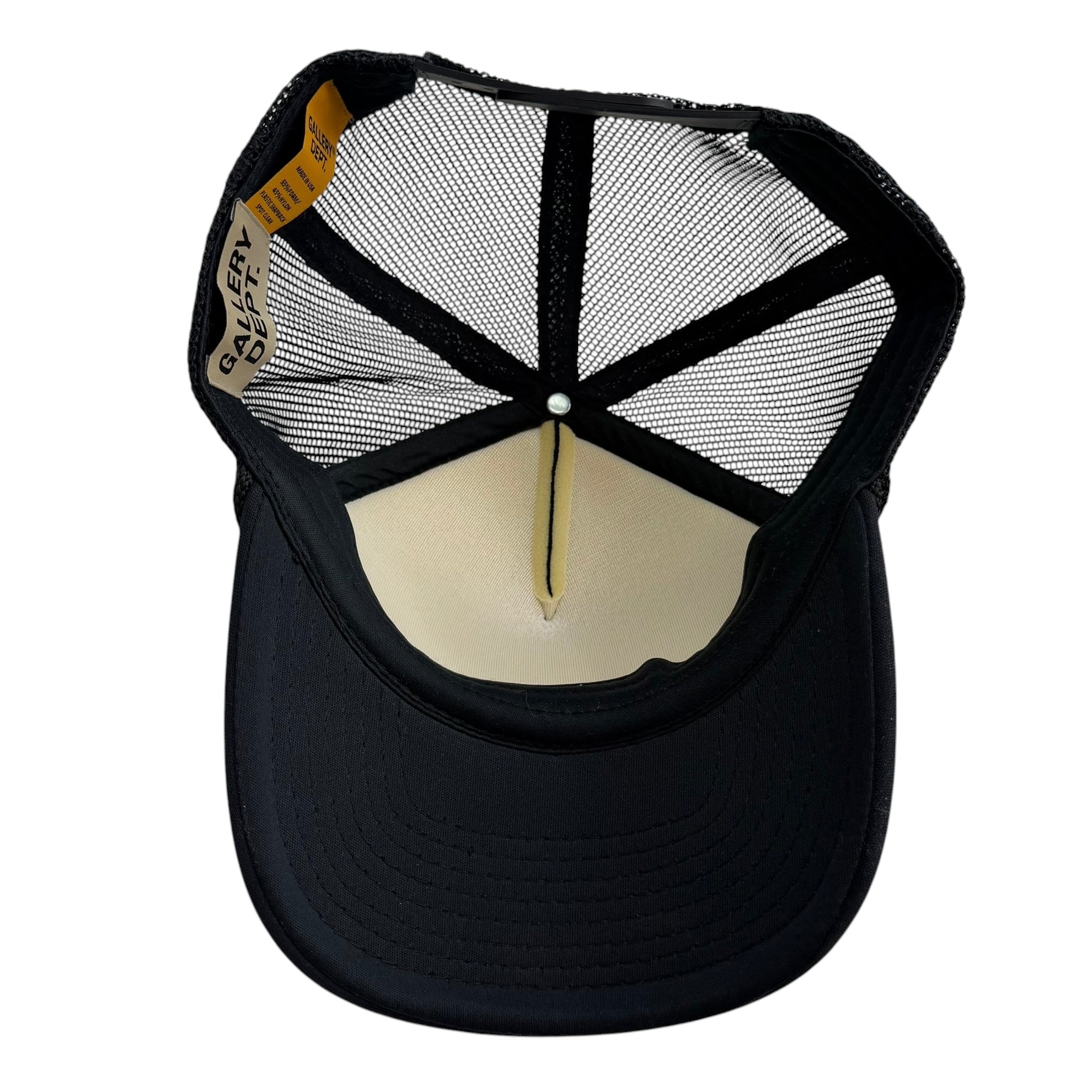 Gallery Dept. Upside Down Logo Mesh Trucker Hat Black
