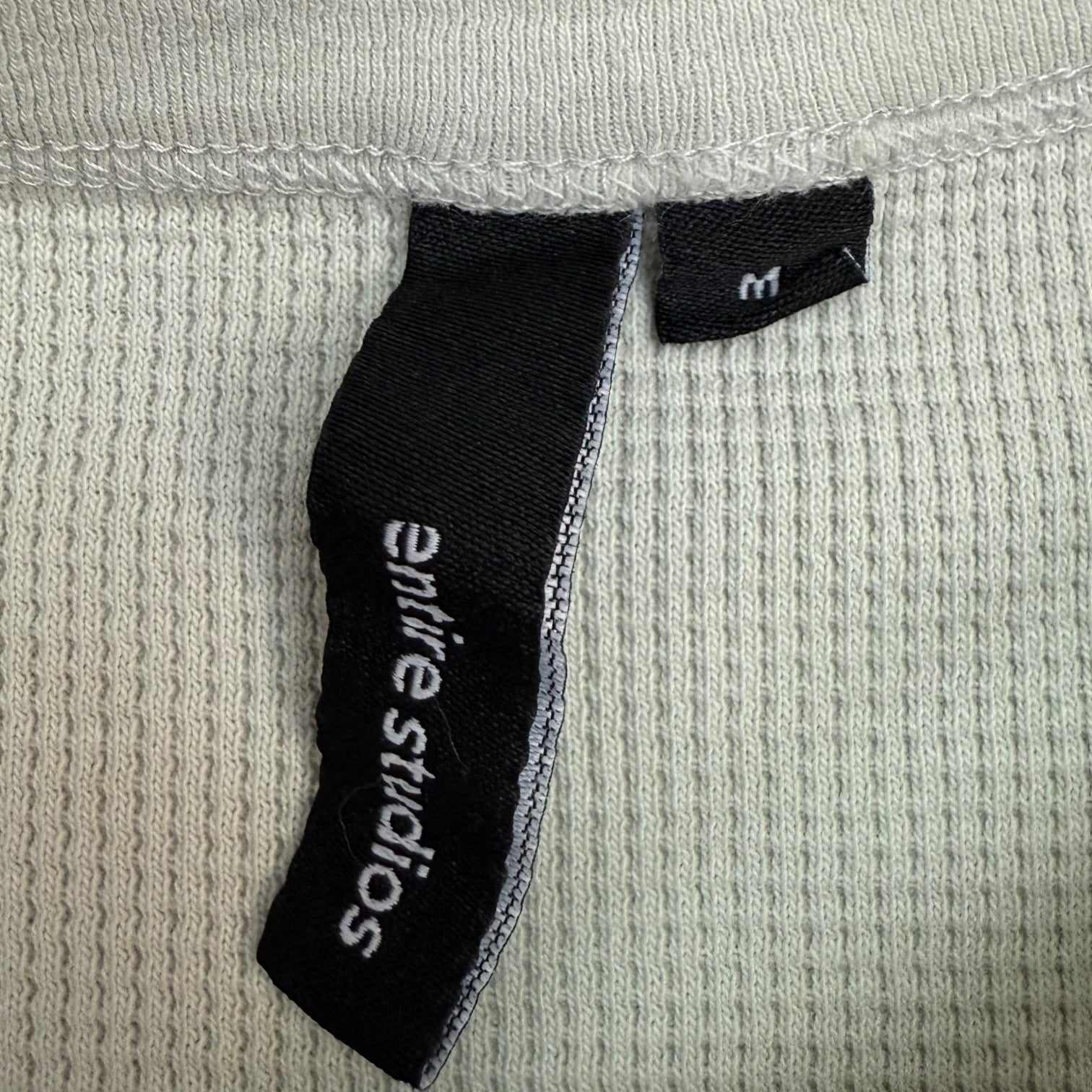 Entire Studios Thermal L/S Tee White