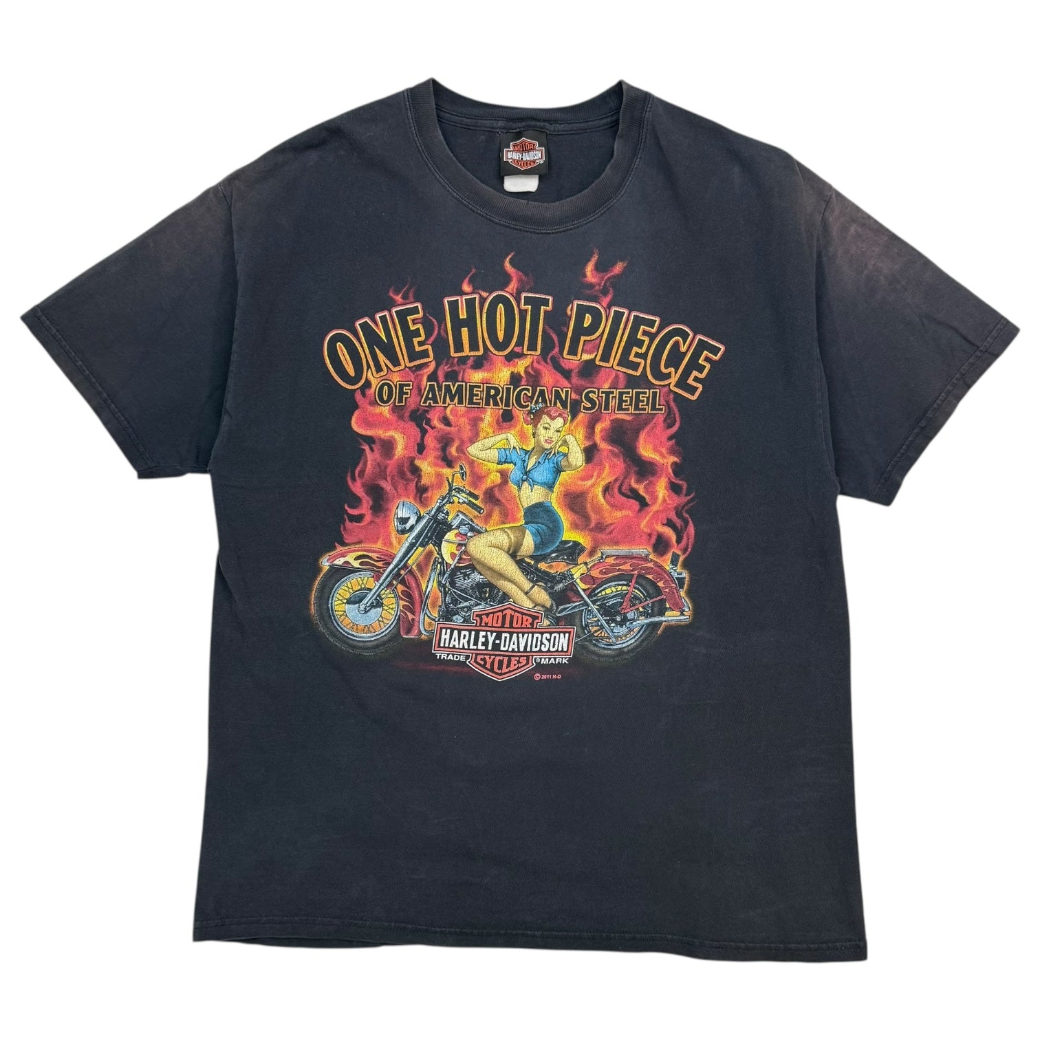 Vintage Harley Davidson Of Temecula Tee Black