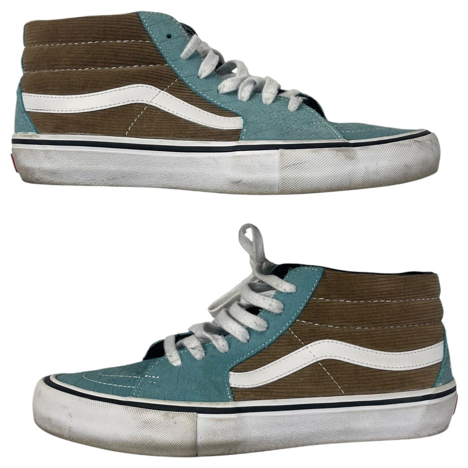 Supreme x Vans Sk8-Mid Croc Corduroy Light Brown (Used)