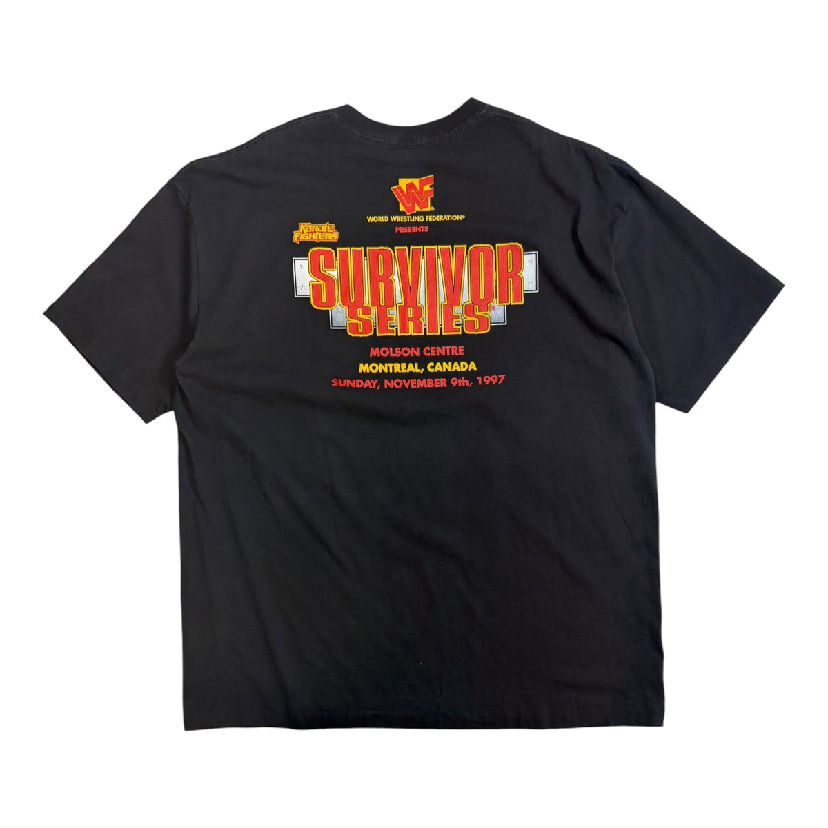 Vintage 1997 WWF Survivor Series T-Shirt Black