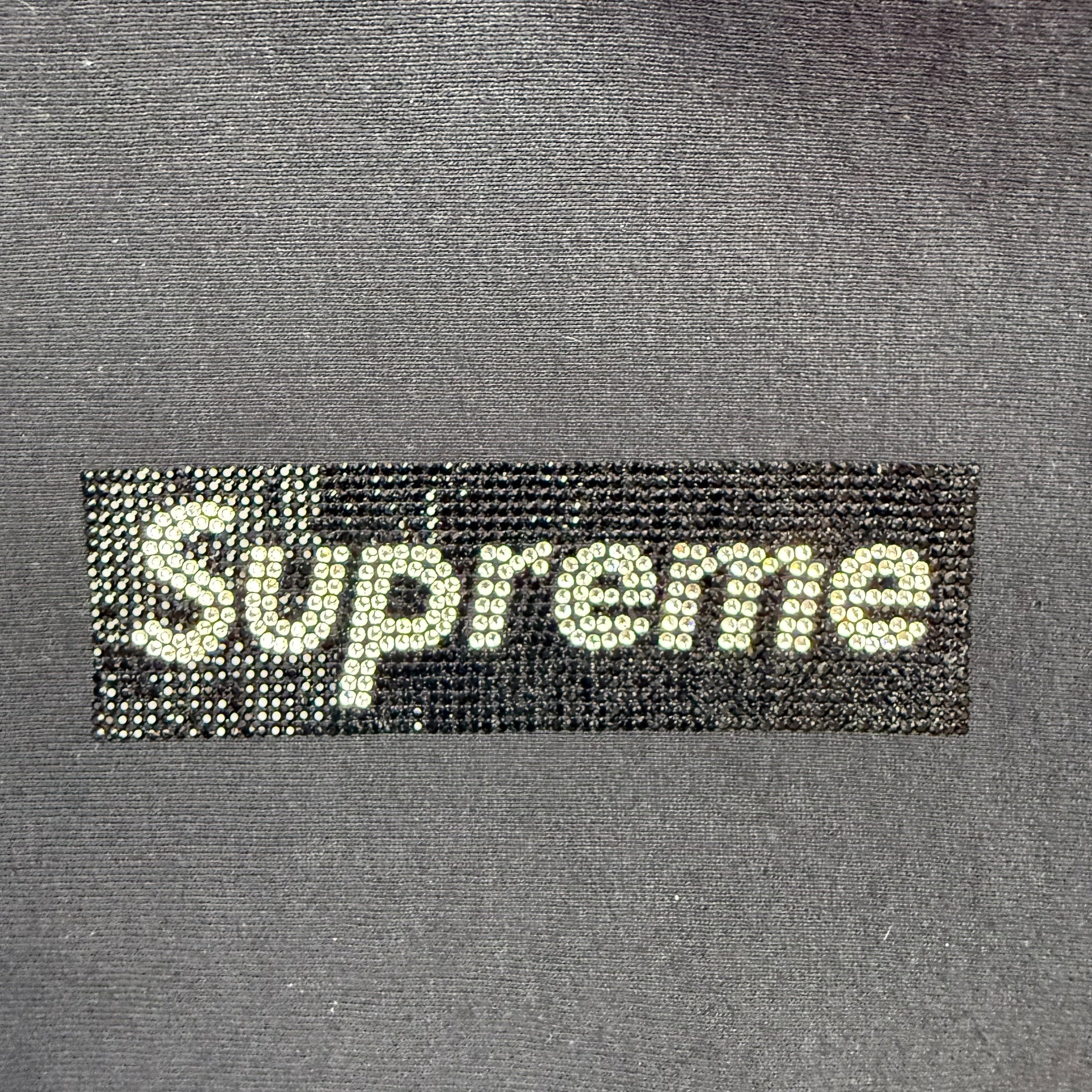 Supreme Swarovski Box Logo Hoodie Black