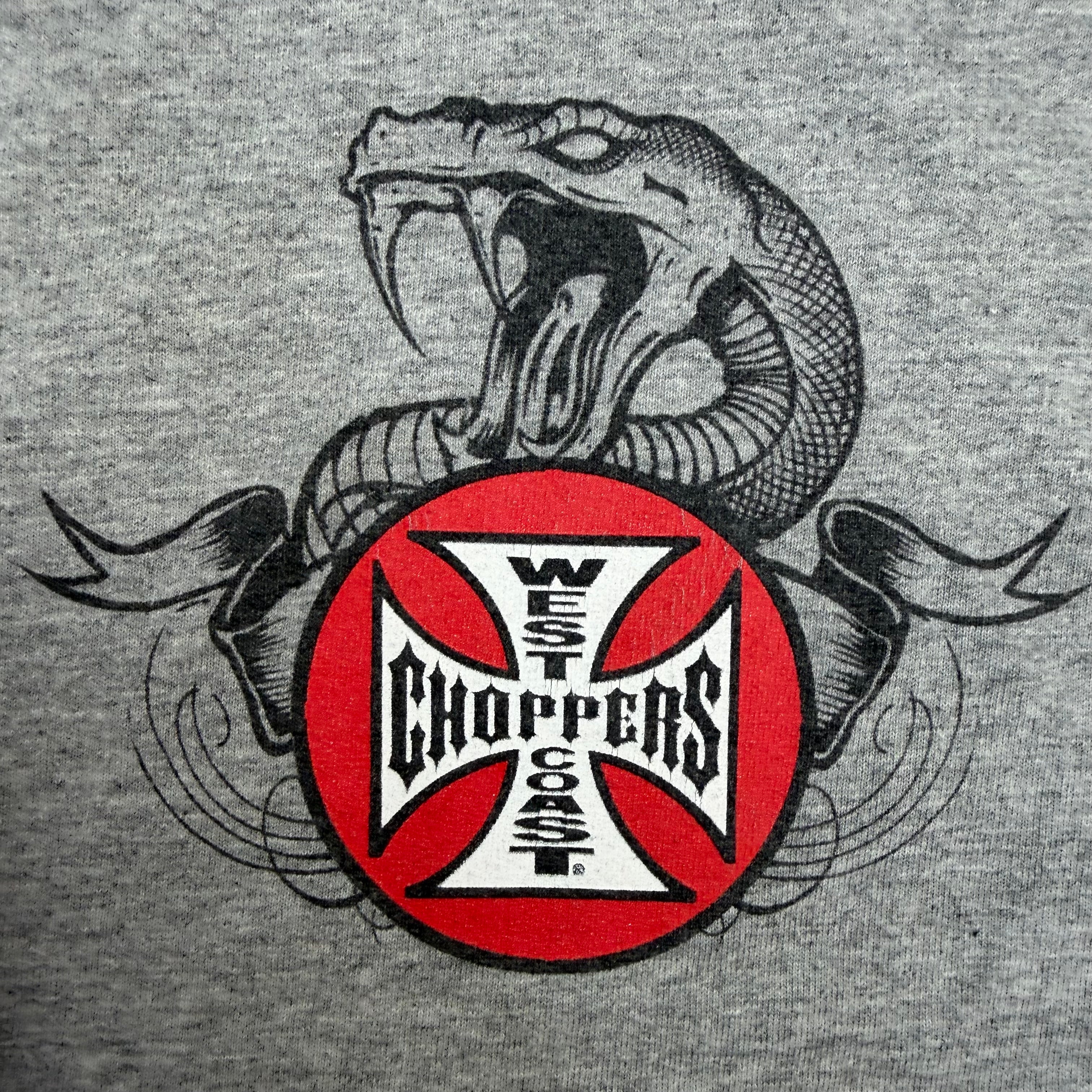 Vintage West Coast Choppers Long Beach California Longsleeve Grey