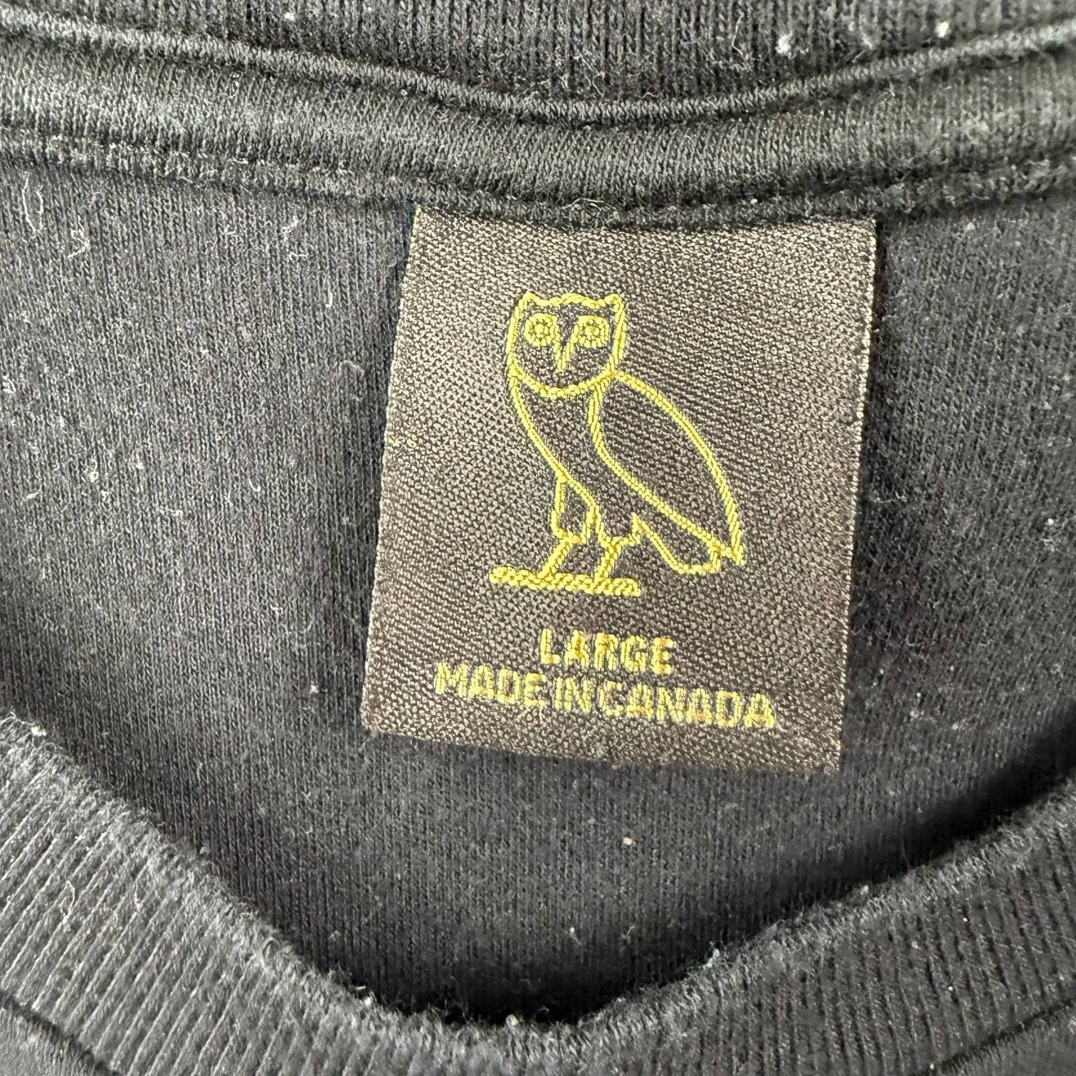 Octobers Very Own Owl Logo Tee Black