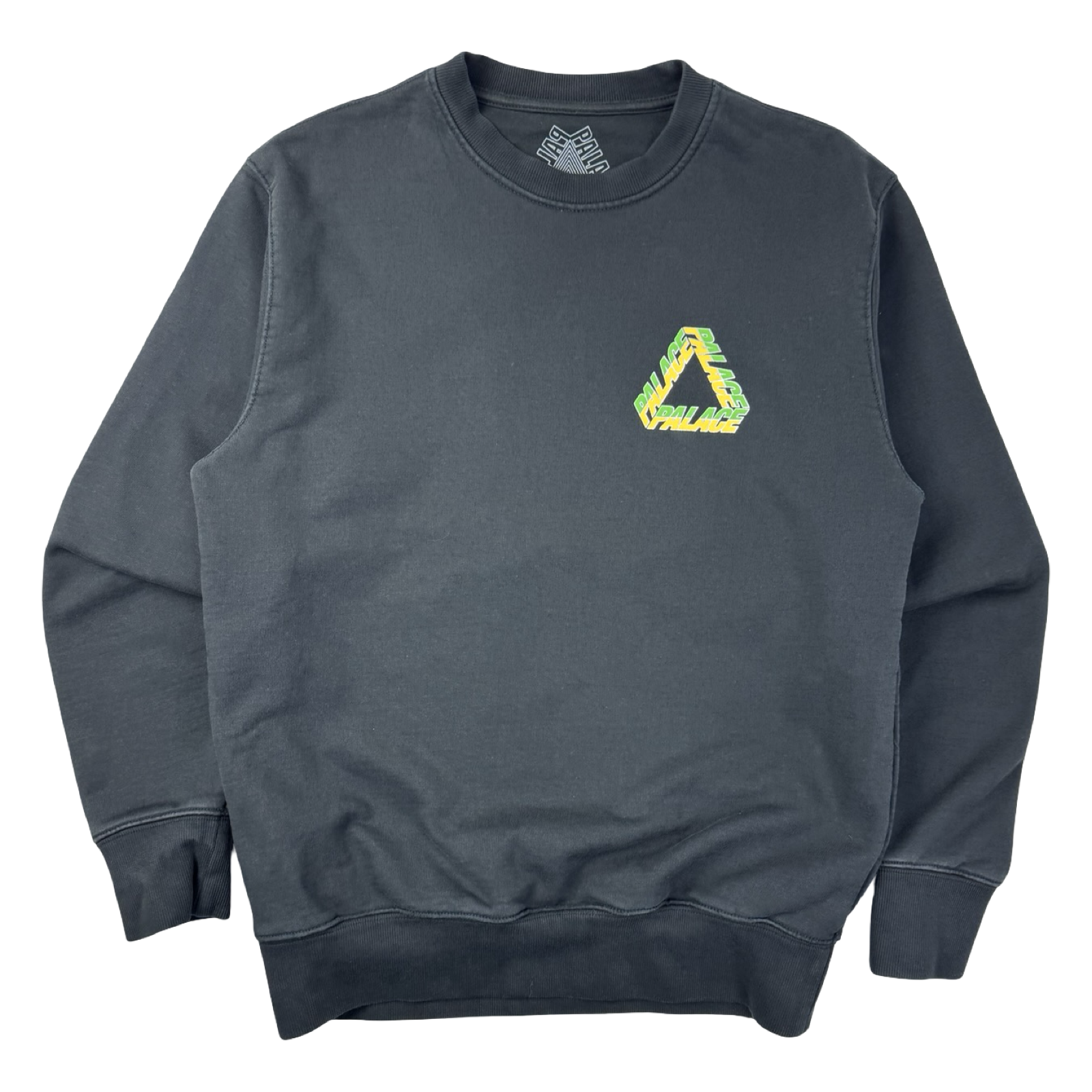 Palace P3 Split Tri Crewneck Black