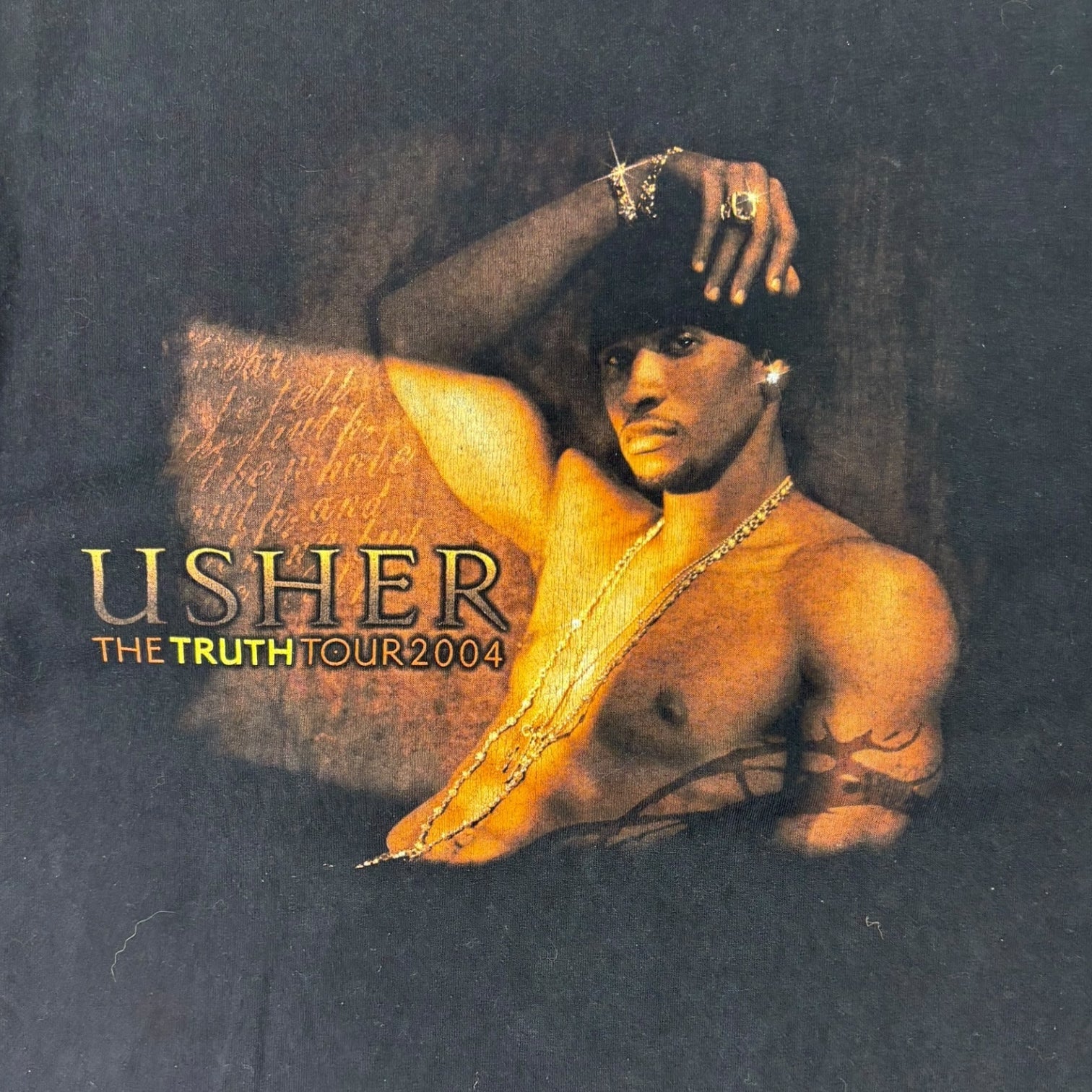 Vintage 2004 Usher The Truth Tour T-Shirt Black