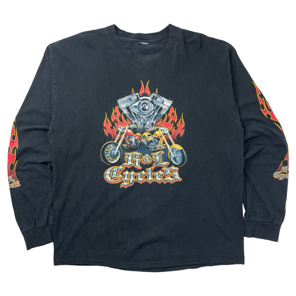 Vintage R&L Cycles Flame Longsleeve Shirt