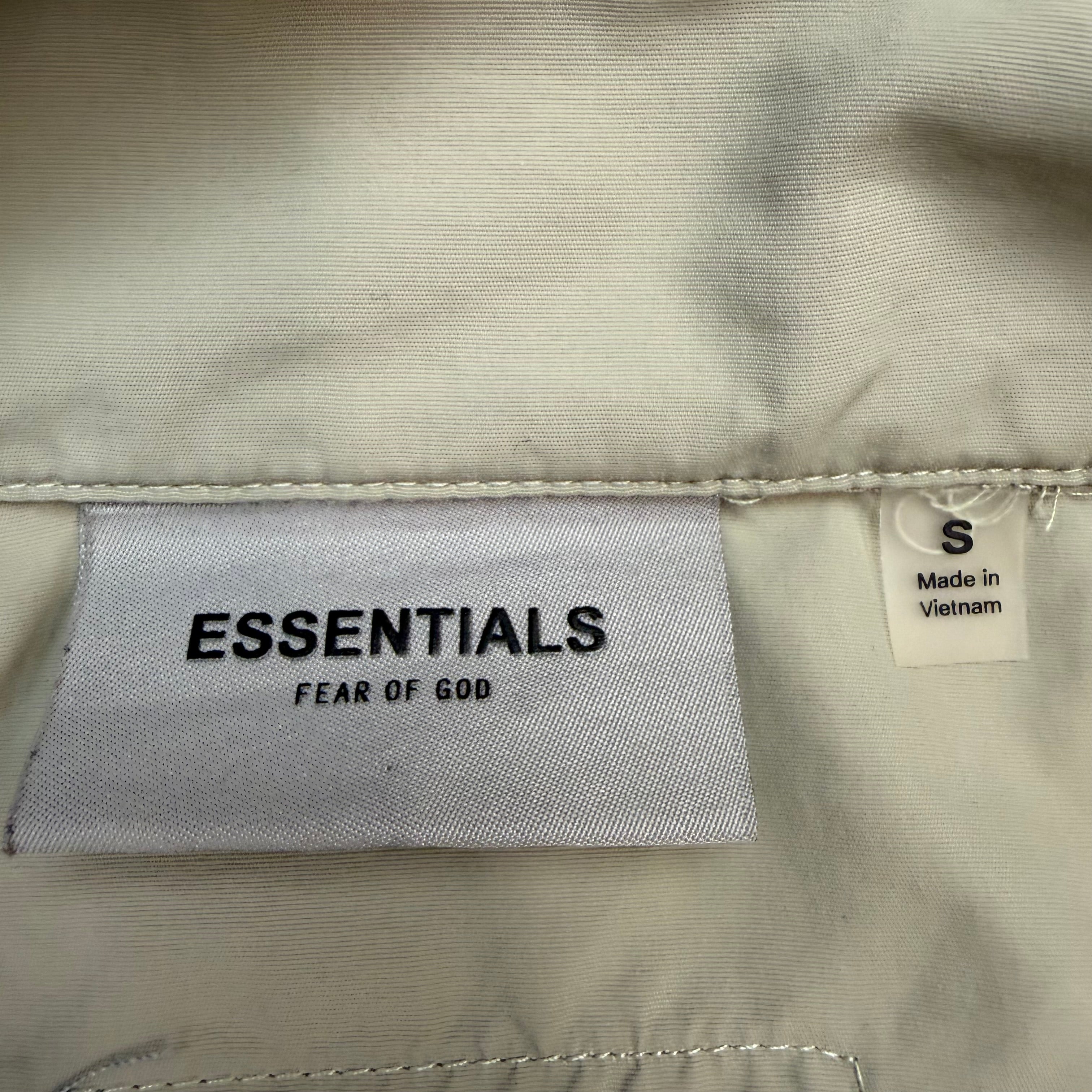 Fear Of God Essentials Half Zip Track Jacket Tan