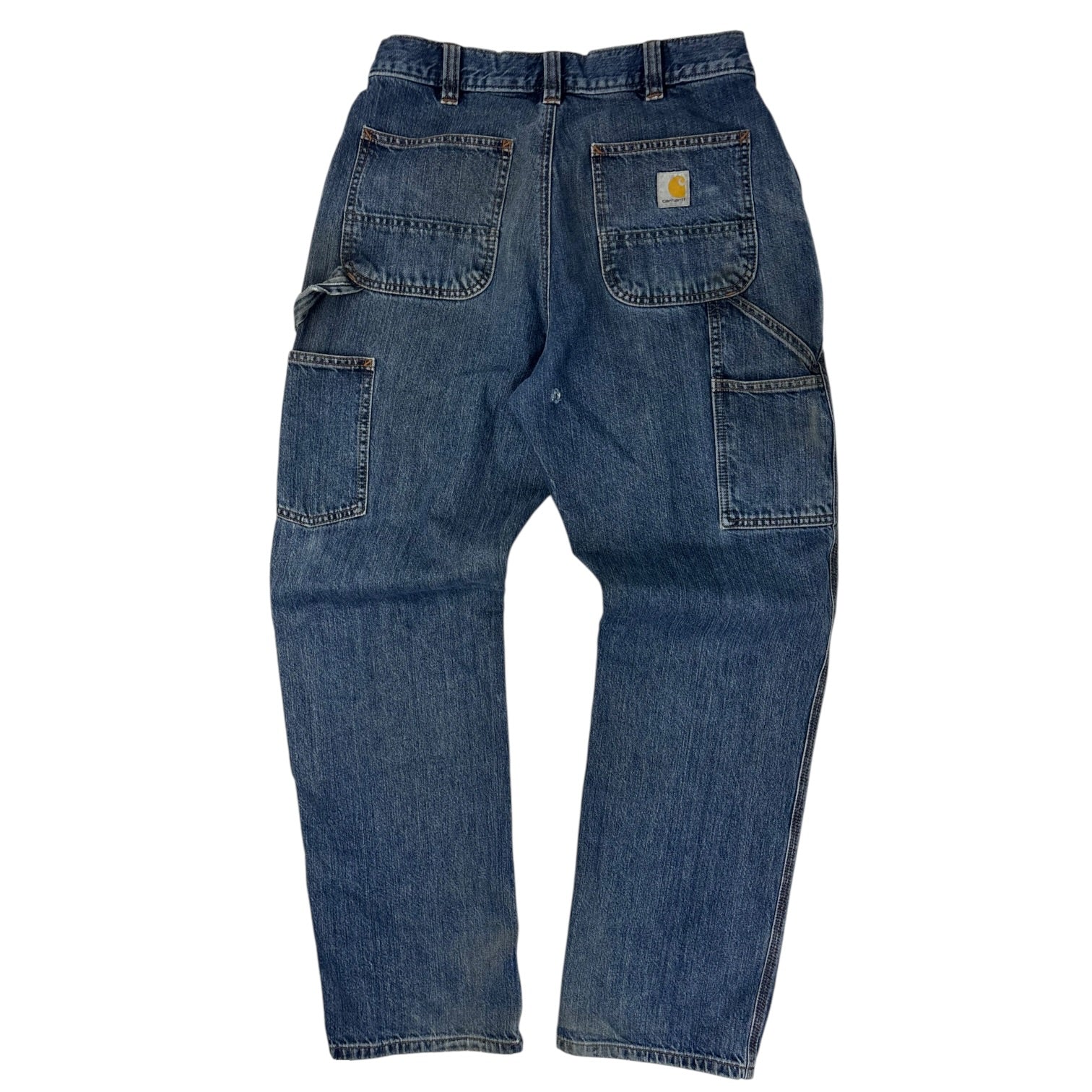 Carhartt Carpenter Denim Pants Worn Indigo