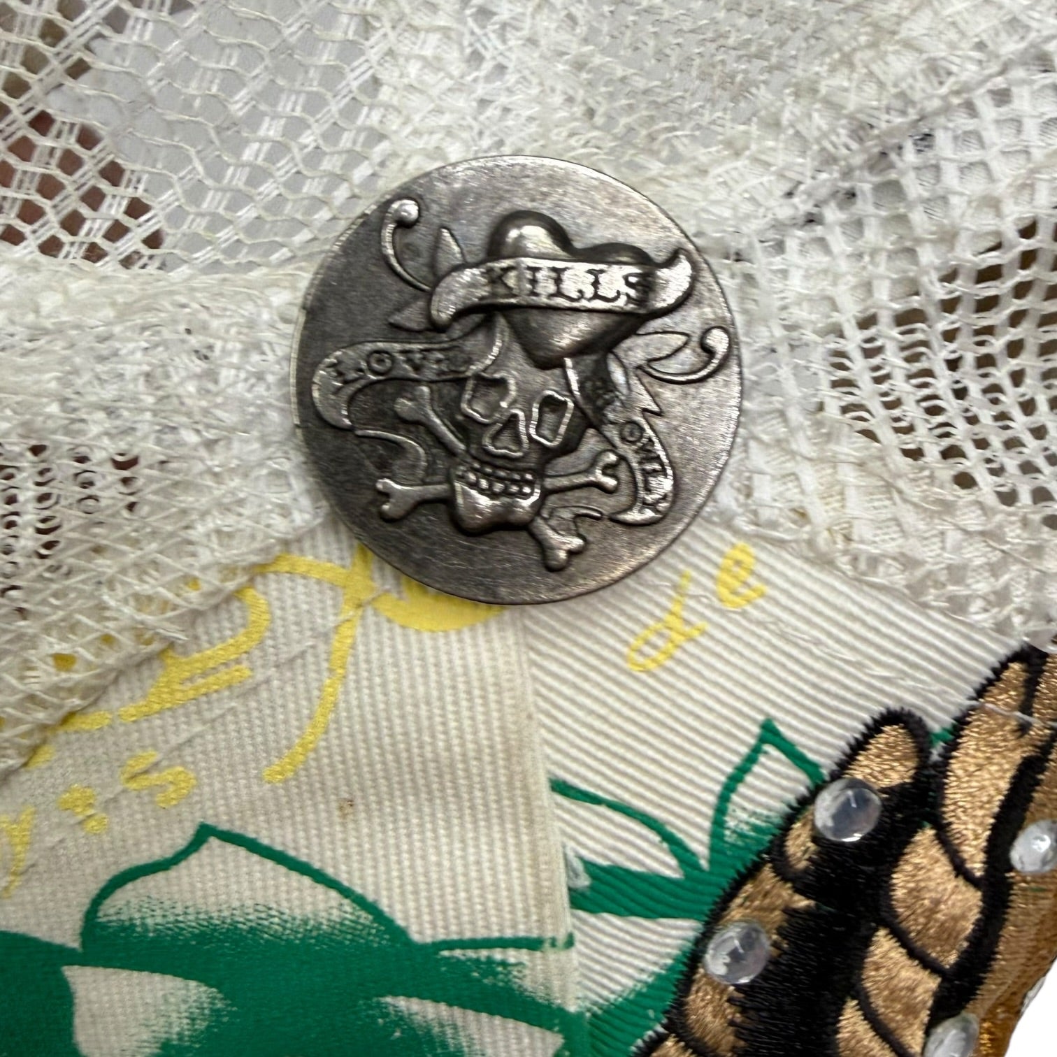 Vintage Ed Hardy By Christian Audigier Tattoo Hat White