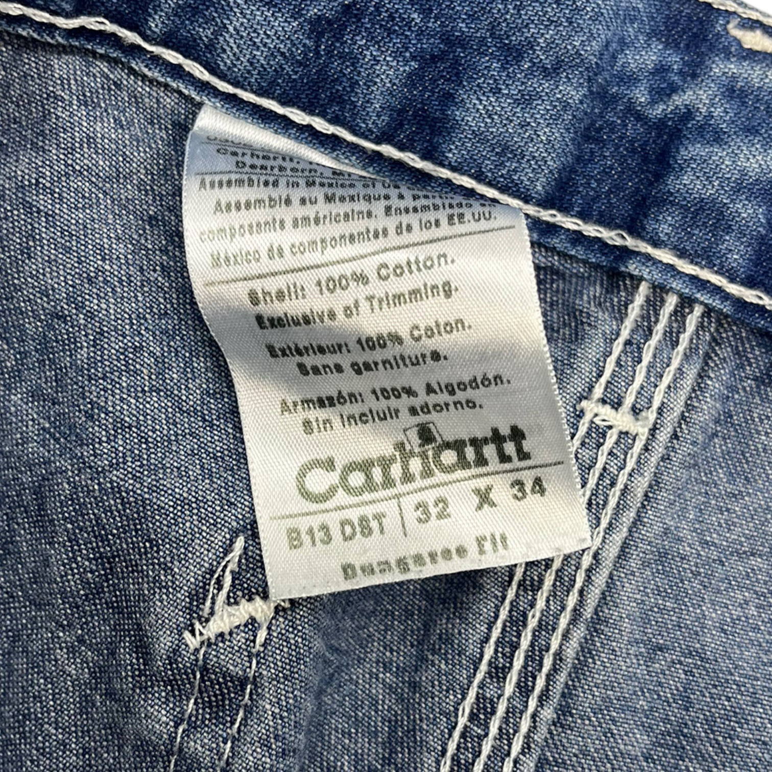 Vintage Carhartt Carpenter Mid Wash Blue Jeans