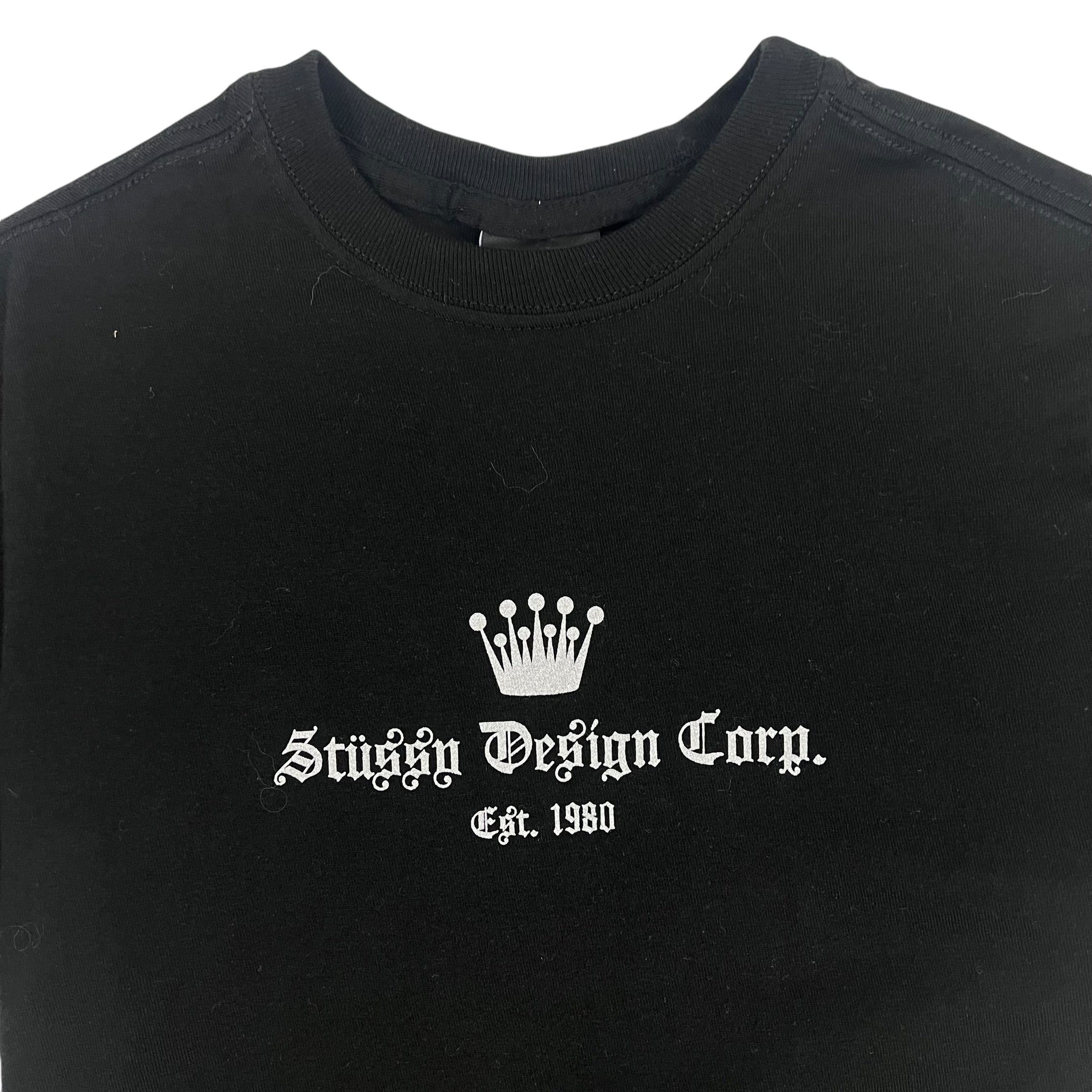 Stussy Design Corp. Crown T-Shirt Black