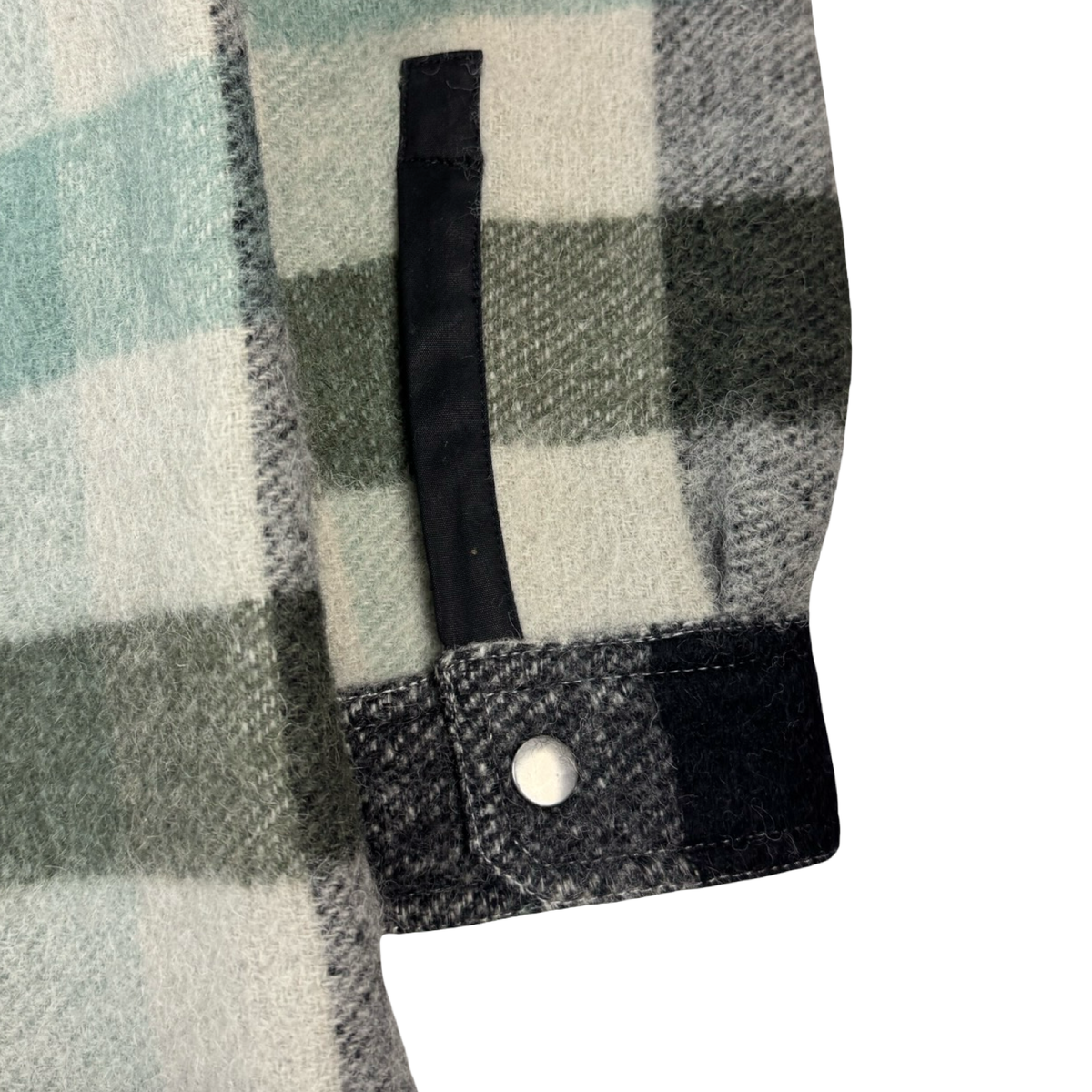 Rick Owens Strobe Check Alpaca Shirt Pearl Plaid