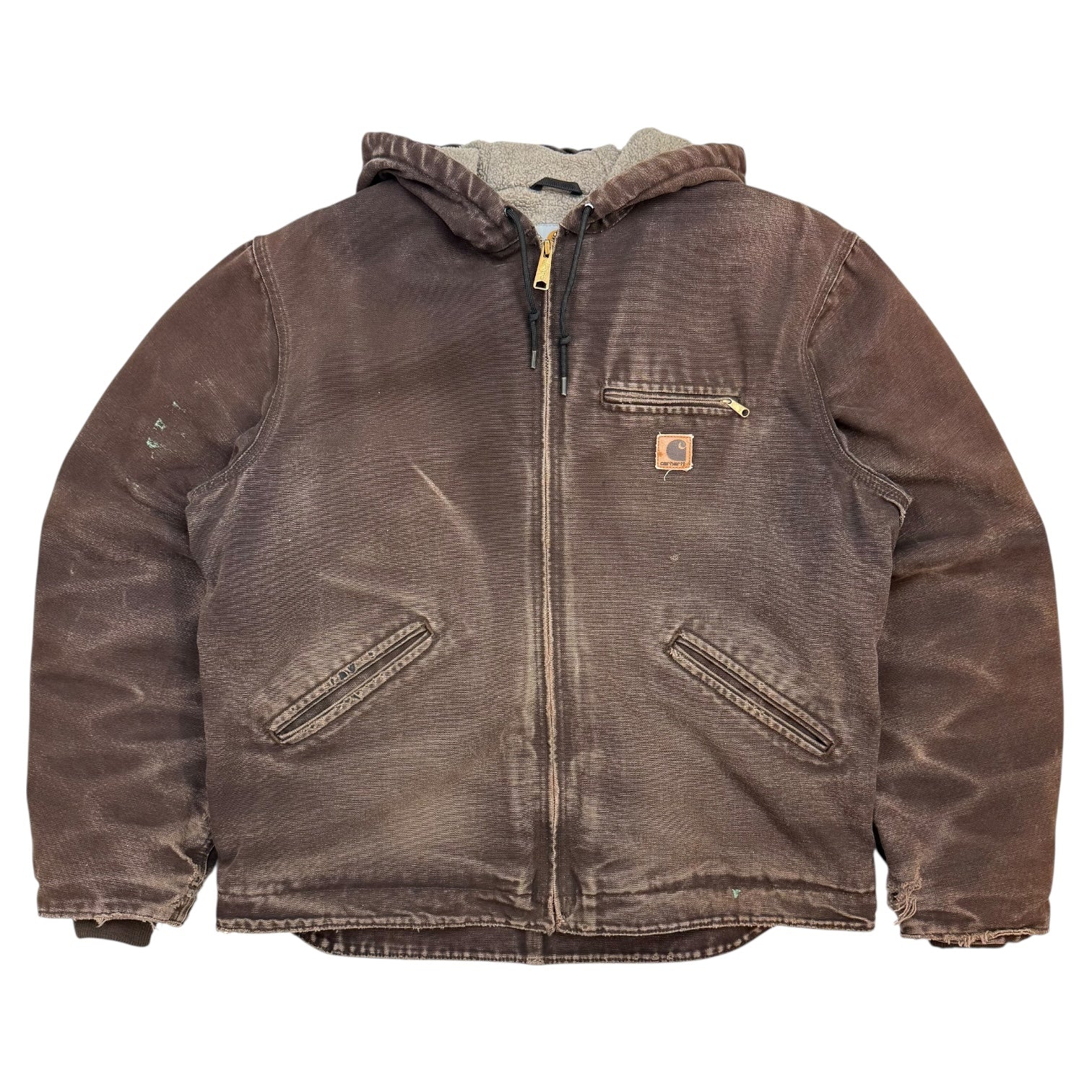 Vintage Carhartt Sherpa Lined Active Jacket Dark Brown