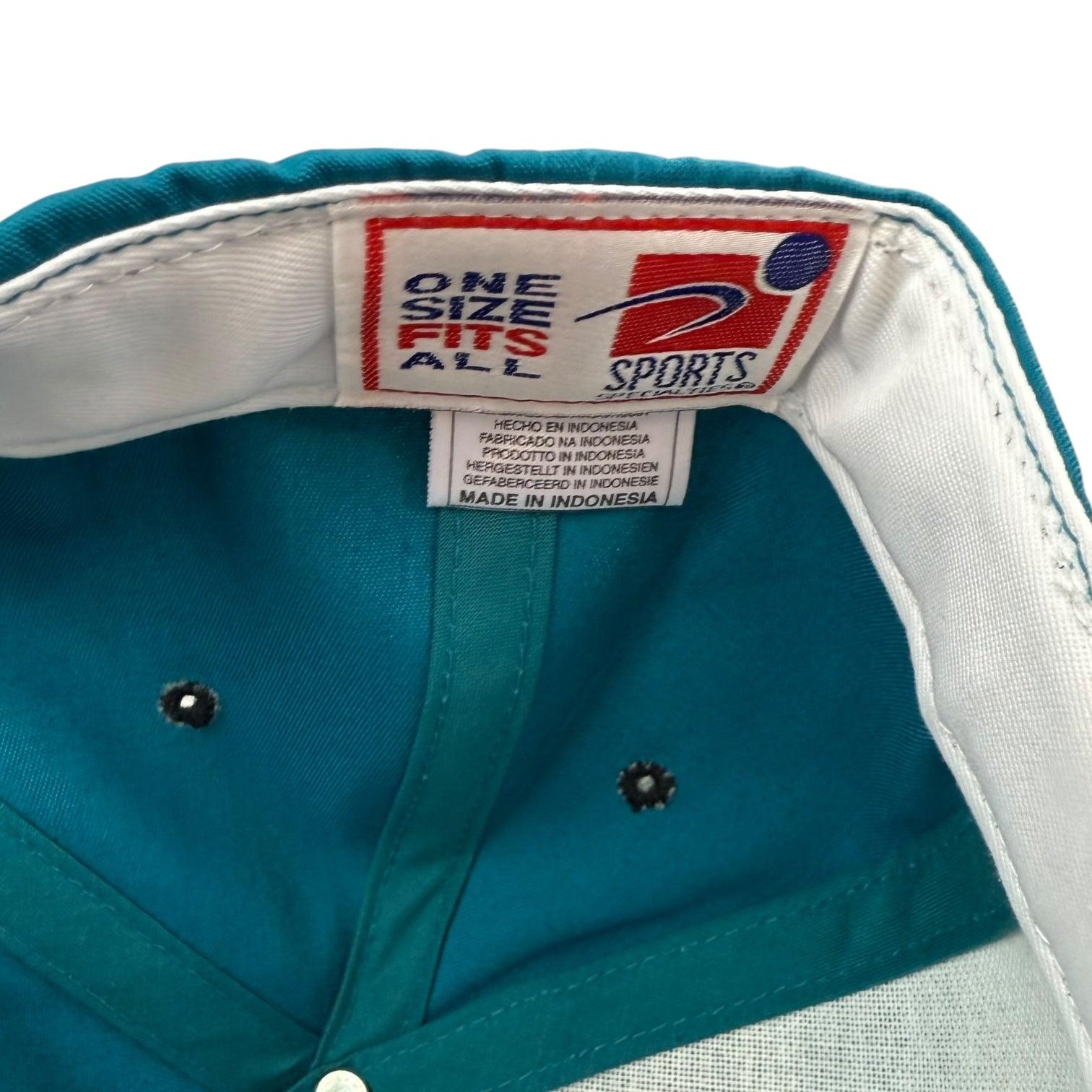 Vintage Sports Specialties San Jose Sharks Hat Teal/Black