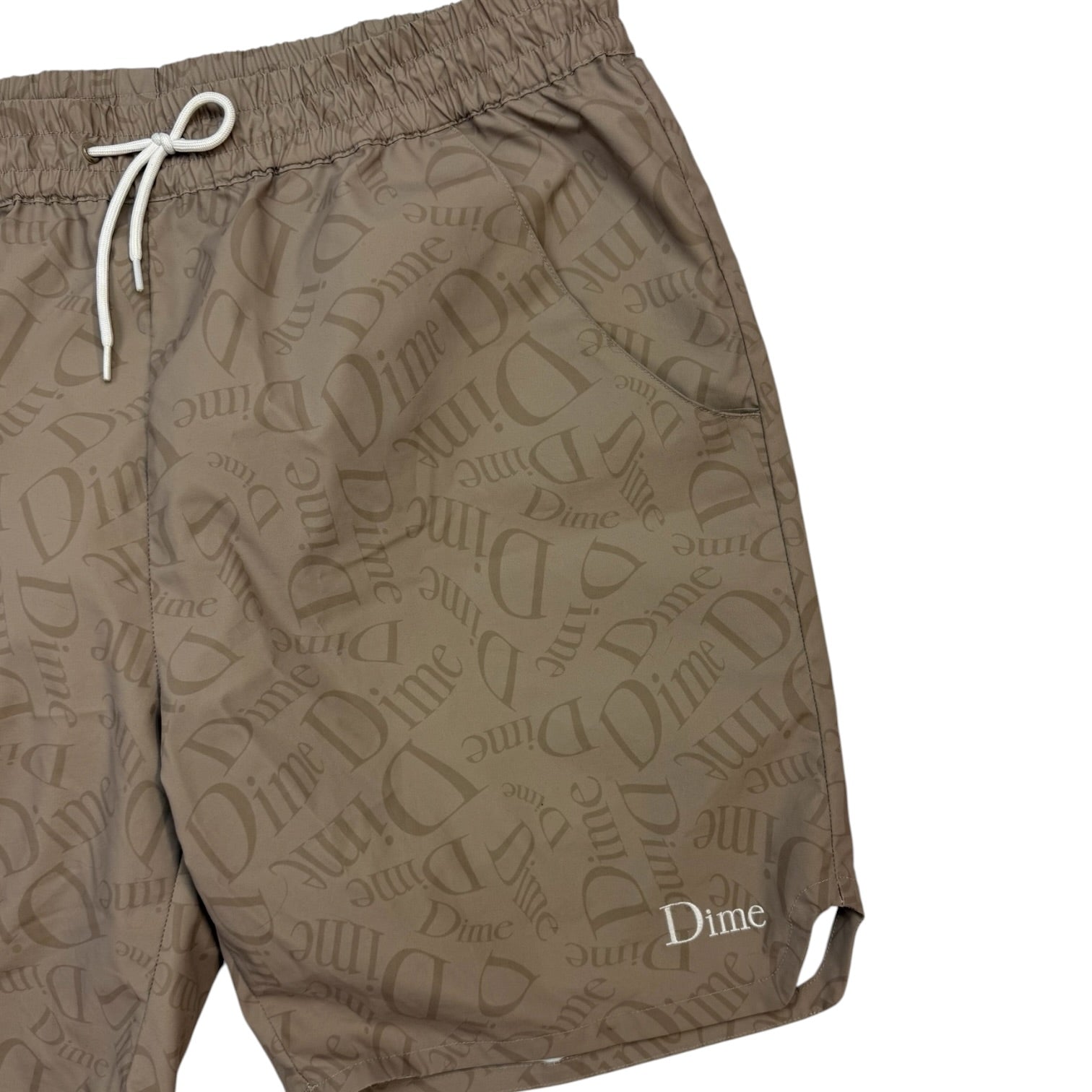Dime Allover Shorts Tan