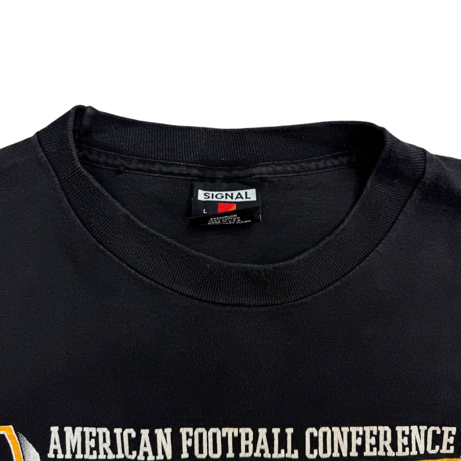 1996 Pittsburgh Steelers AFC Champions Tee Black