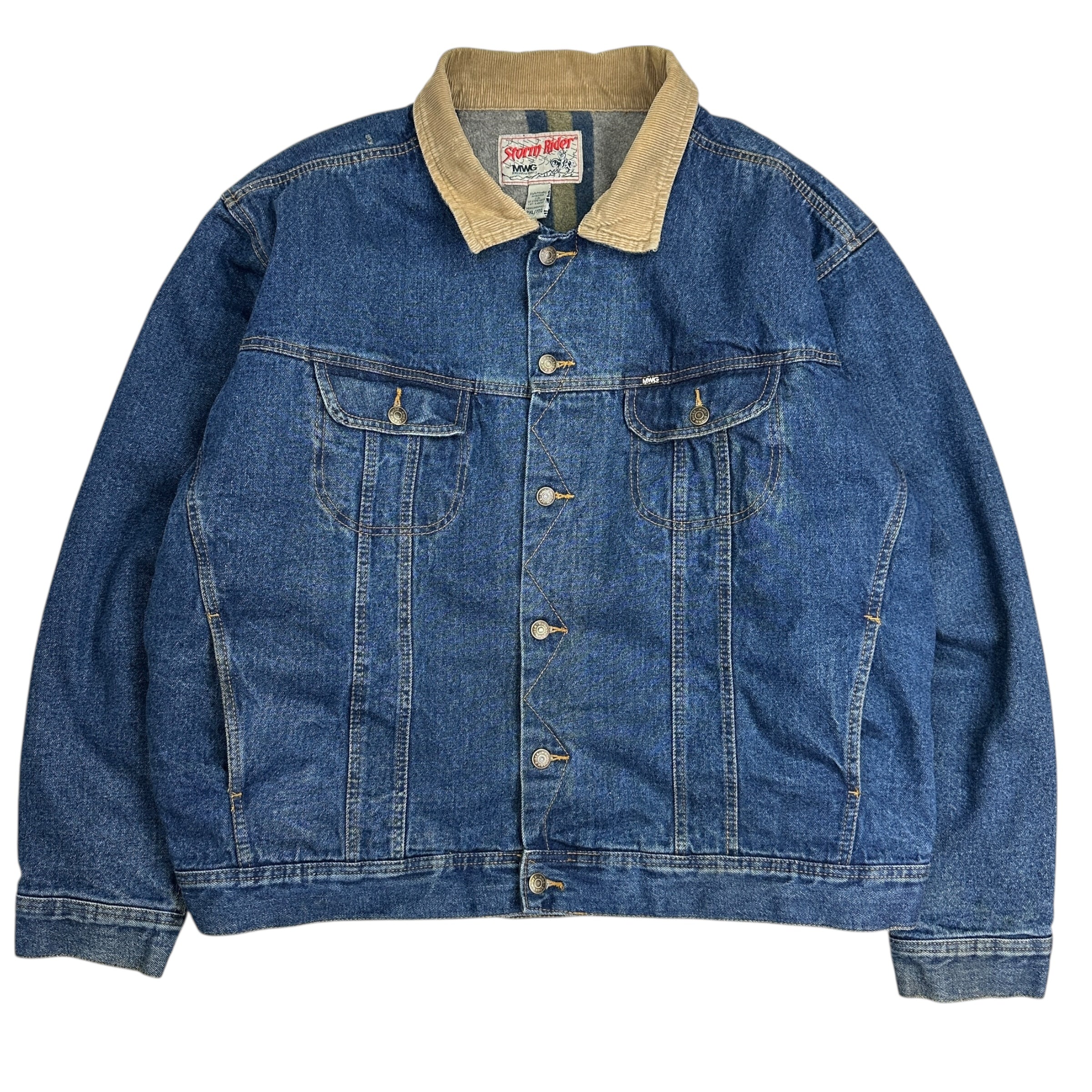 Vintage Storm Rider Blanket Lined Denim Jacket