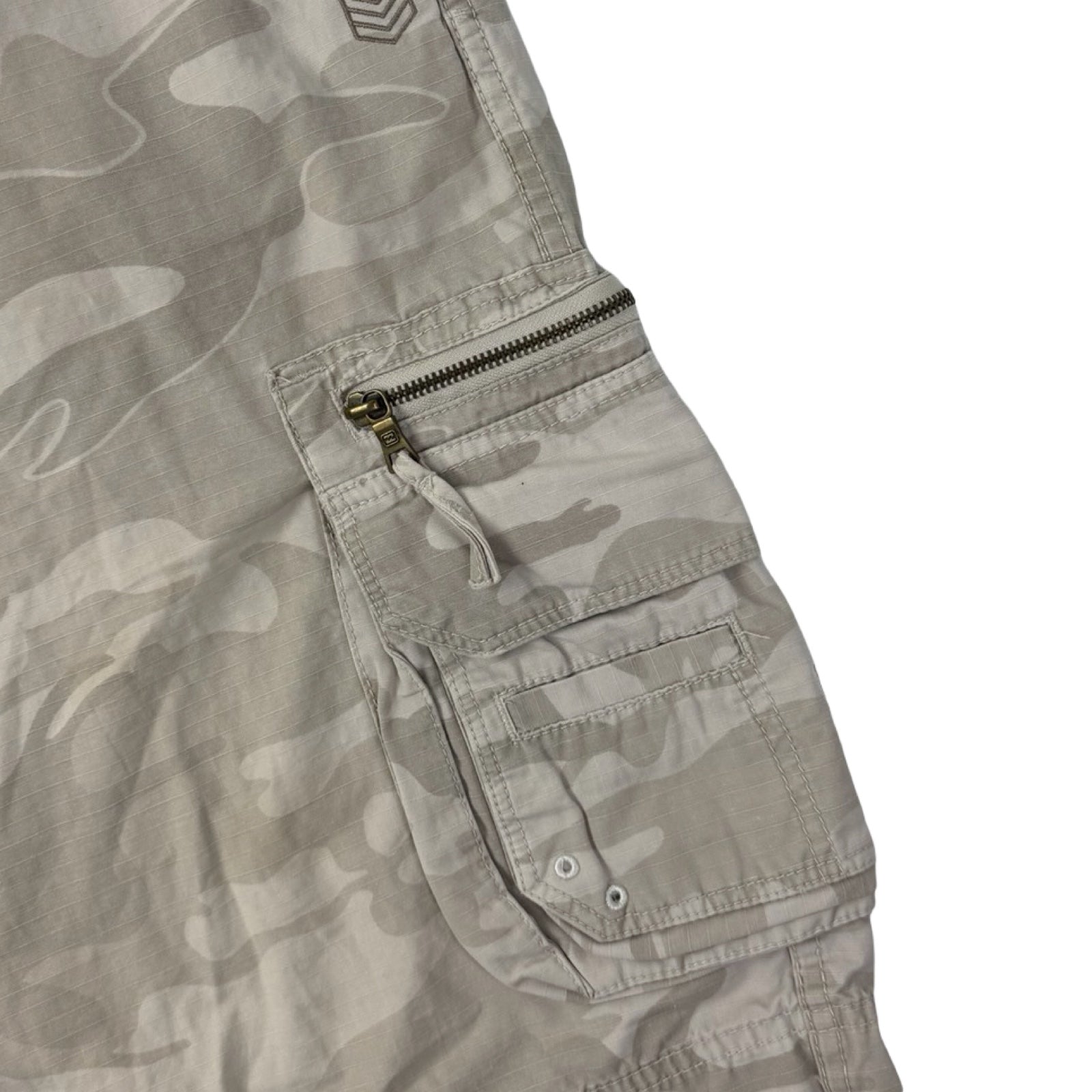 Vintage Billabong Desert Camo Cargo Shorts Beige