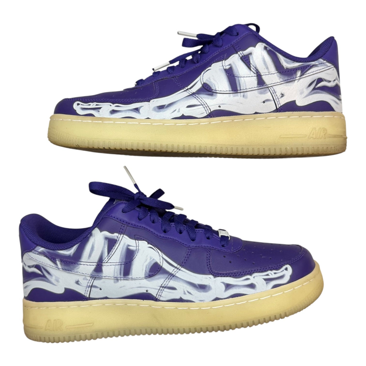 Nike Air Force 1 Low '07 QS Purple Skeleton Halloween (2021) (Used)