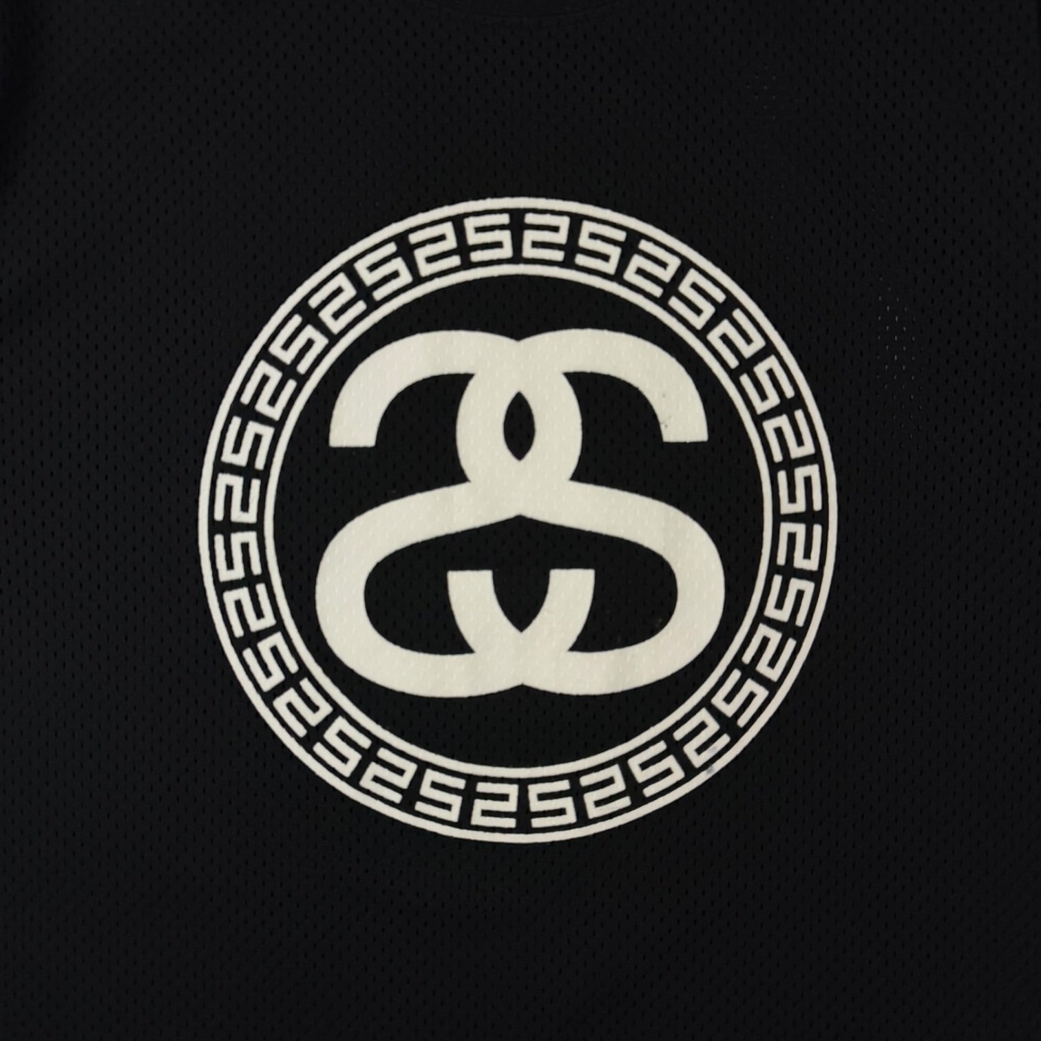 Stussy SS Logo Mesh Jersey Black