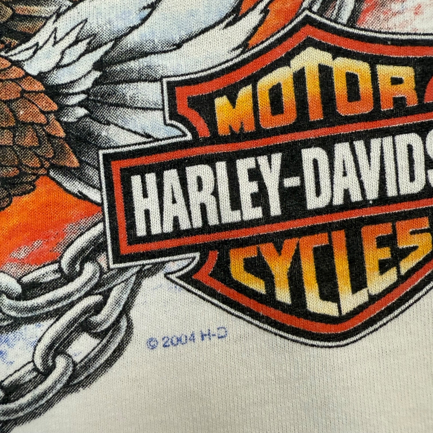 2004 Harley Davidson Of Edmonton L/S Tee White