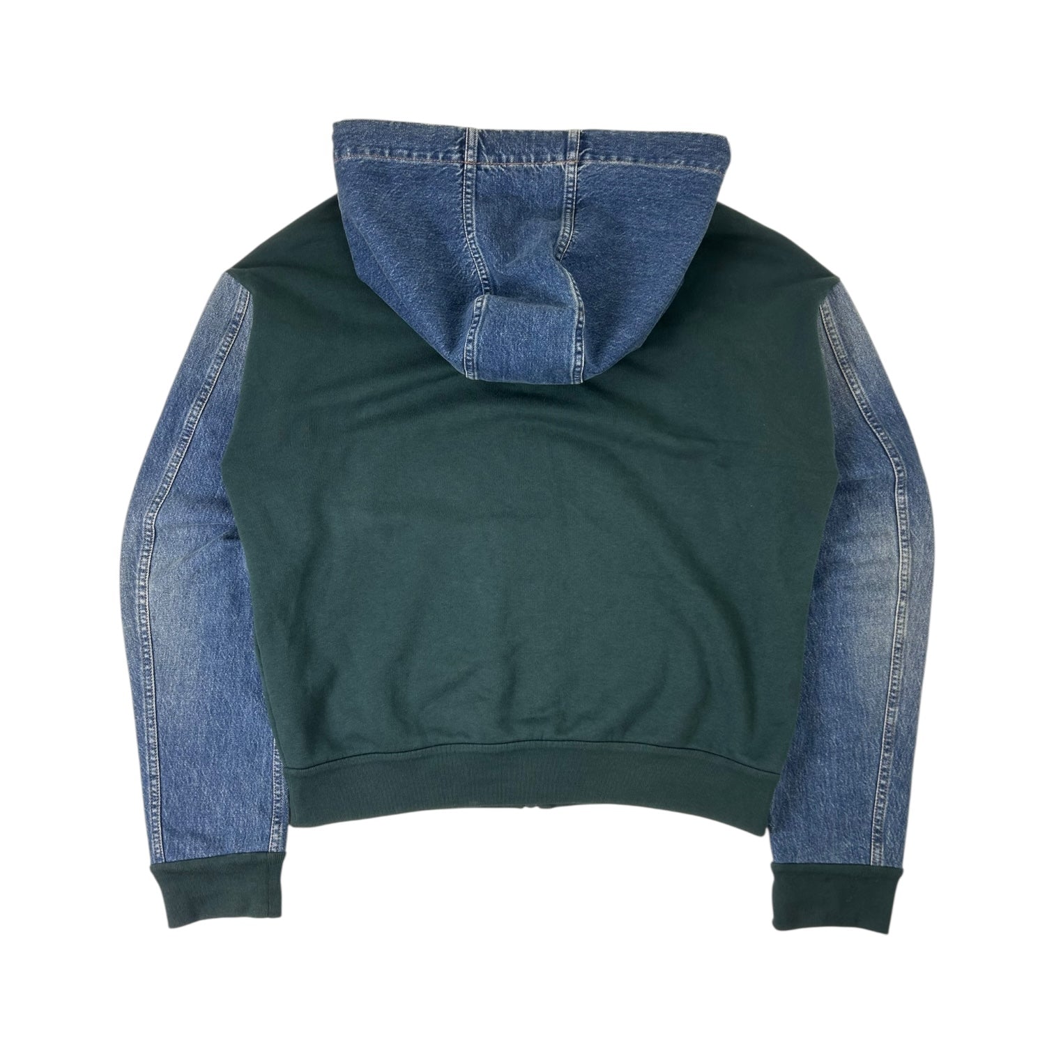 Louis Vuitton Denim Panel Hooded Jacket Green/Blue
