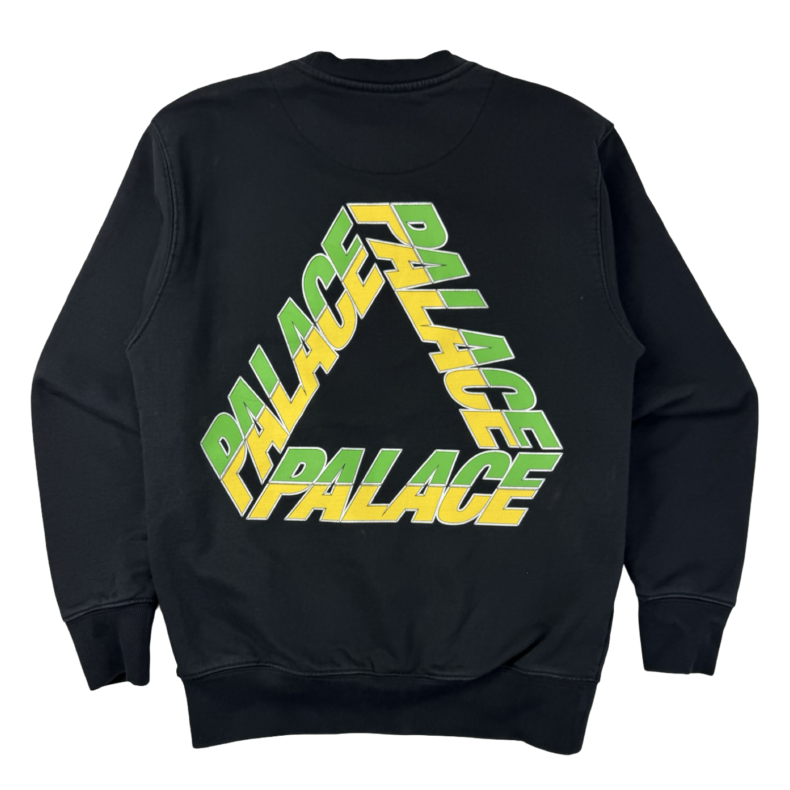 Palace P3 Split Tri Crewneck Black