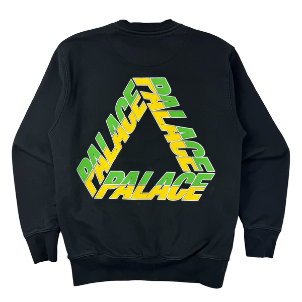 Palace P3 Split Tri Crewneck Black