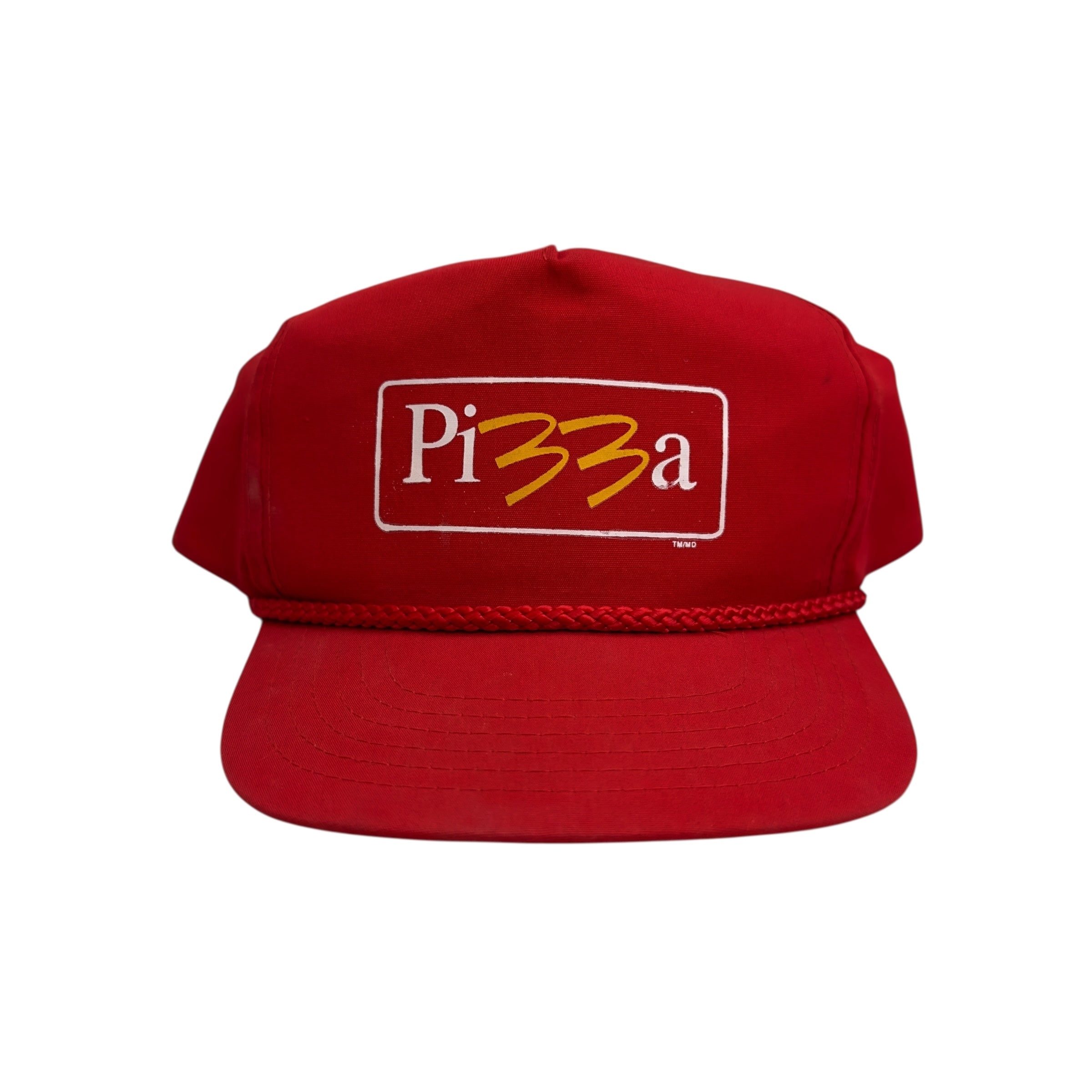 Vintage Mcdonalds Pizza Snapback Hat Red