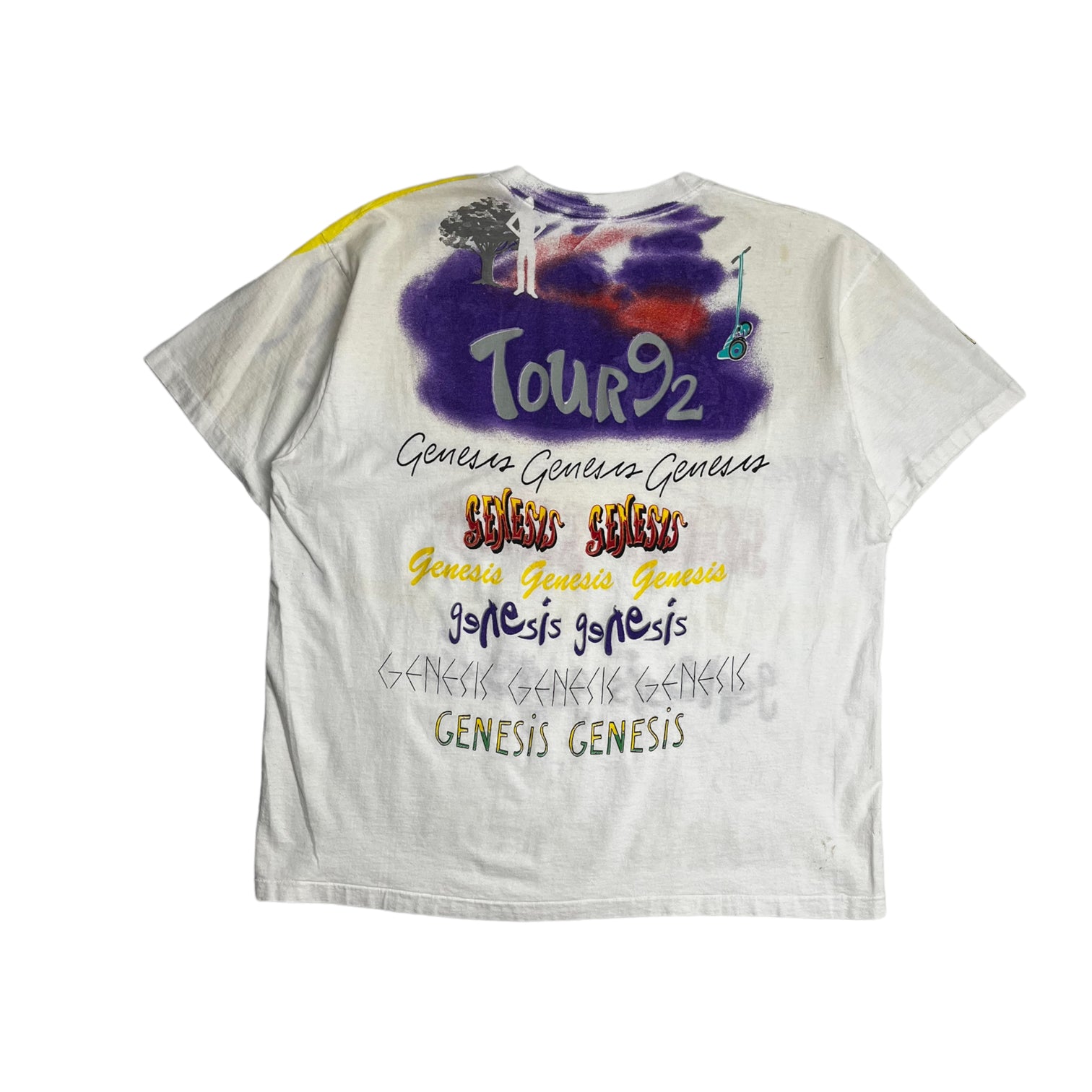 1992 Genesis AOP Font Tee White