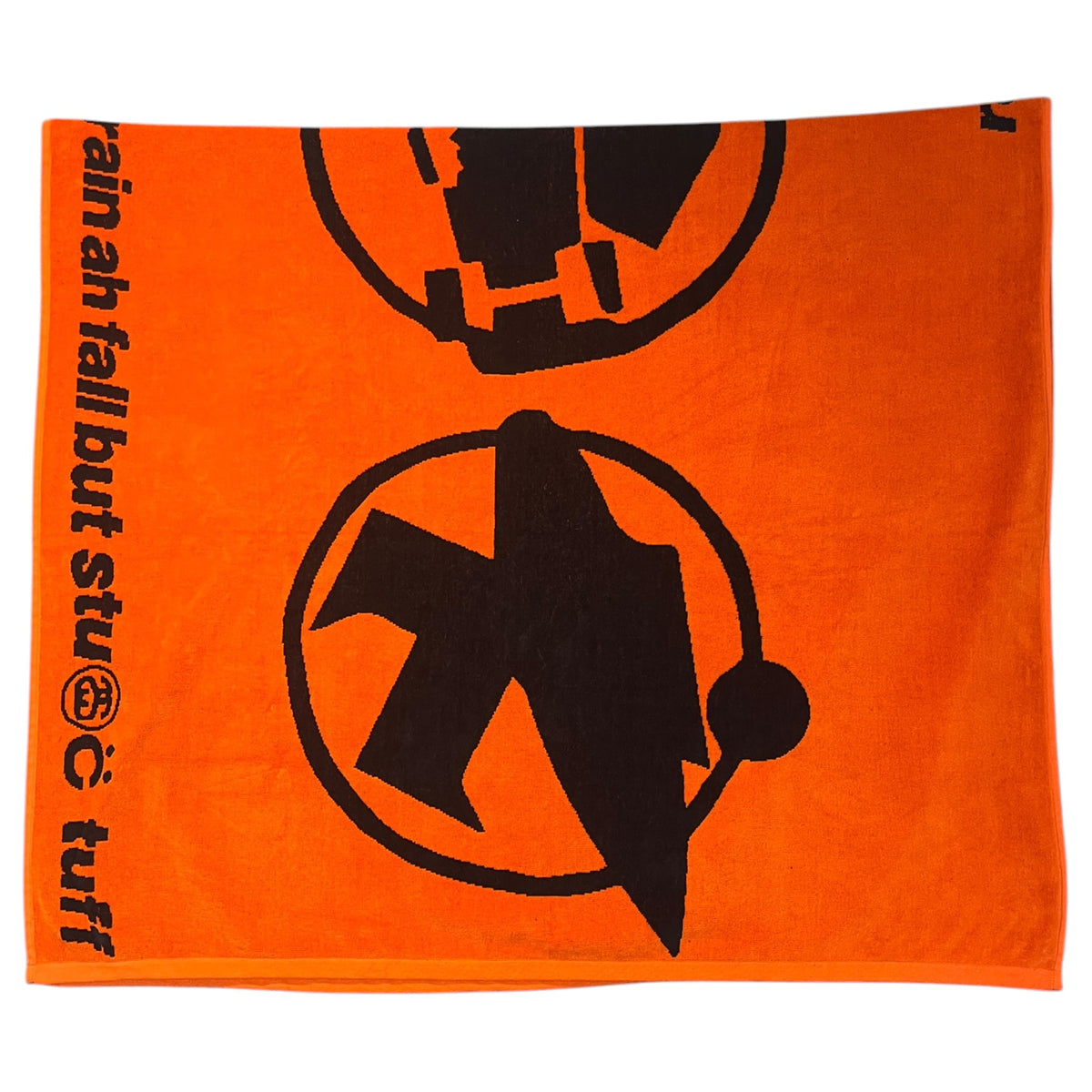 Stussy x Cactus Plant Flea Market (CPFM) "Rain Ah Fall But Stü C Tuff" Orange Towel