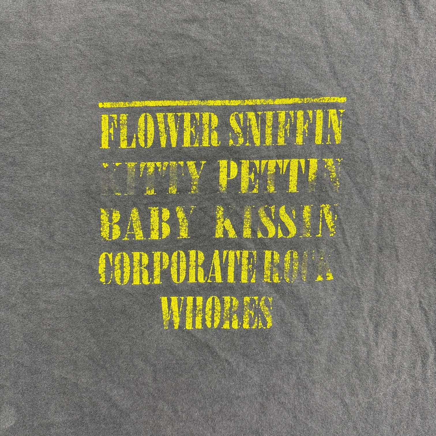Vintage Nirvana Flower Sniffin Tee Faded Black