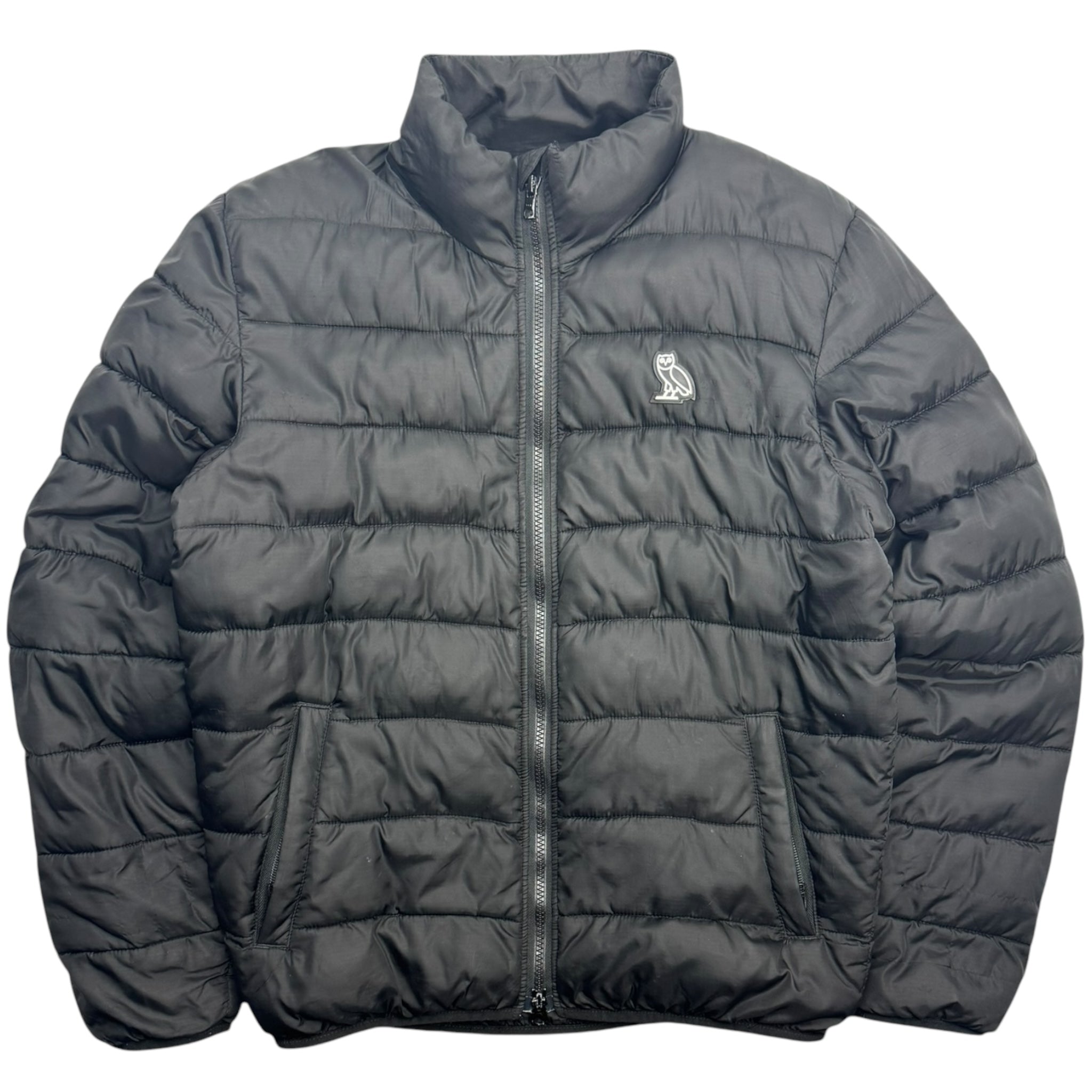 OVO Essential Owl Puffer Jacket Black