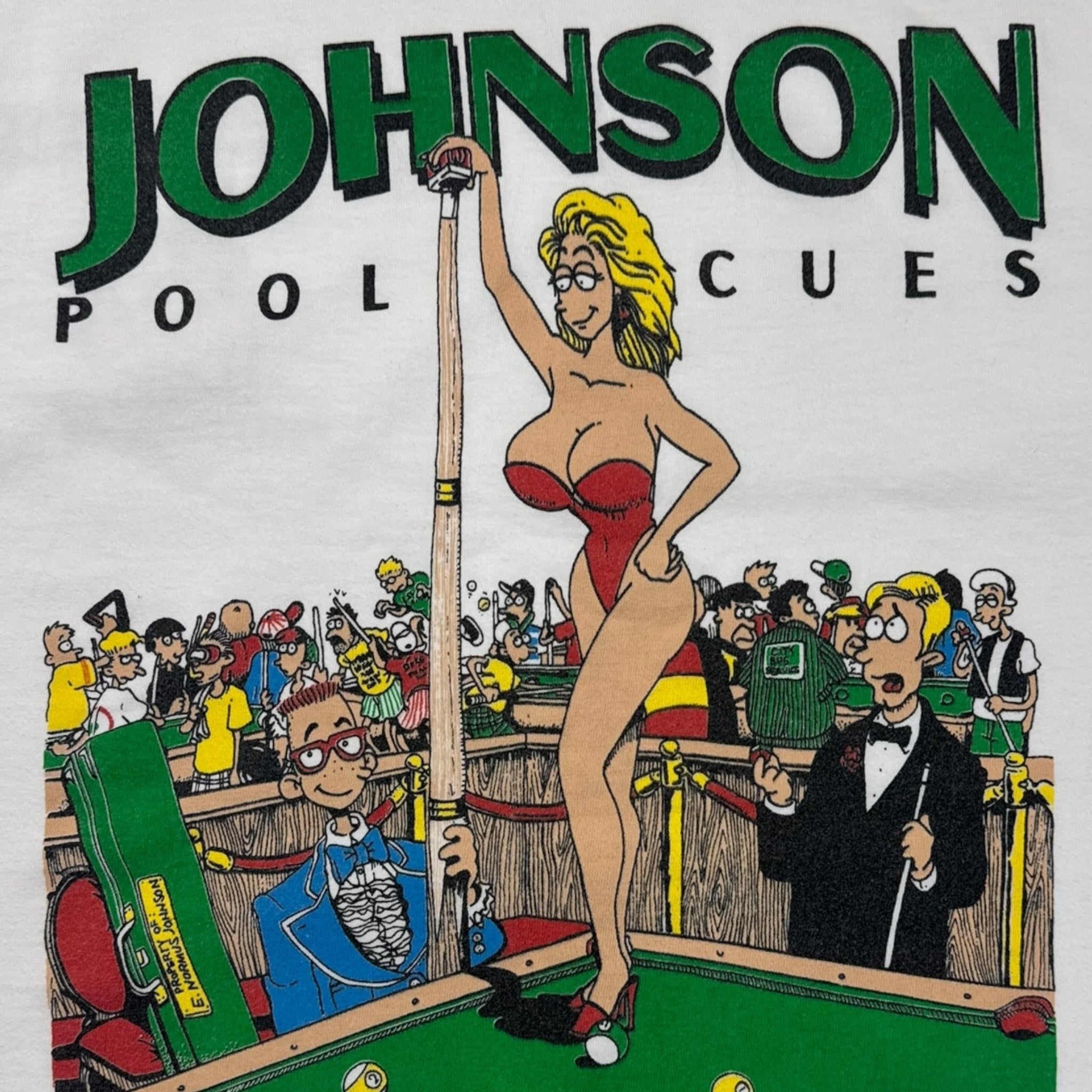 Vintage Big Johnson ‘Worlds Largest Pool Cue’ T-Shirt