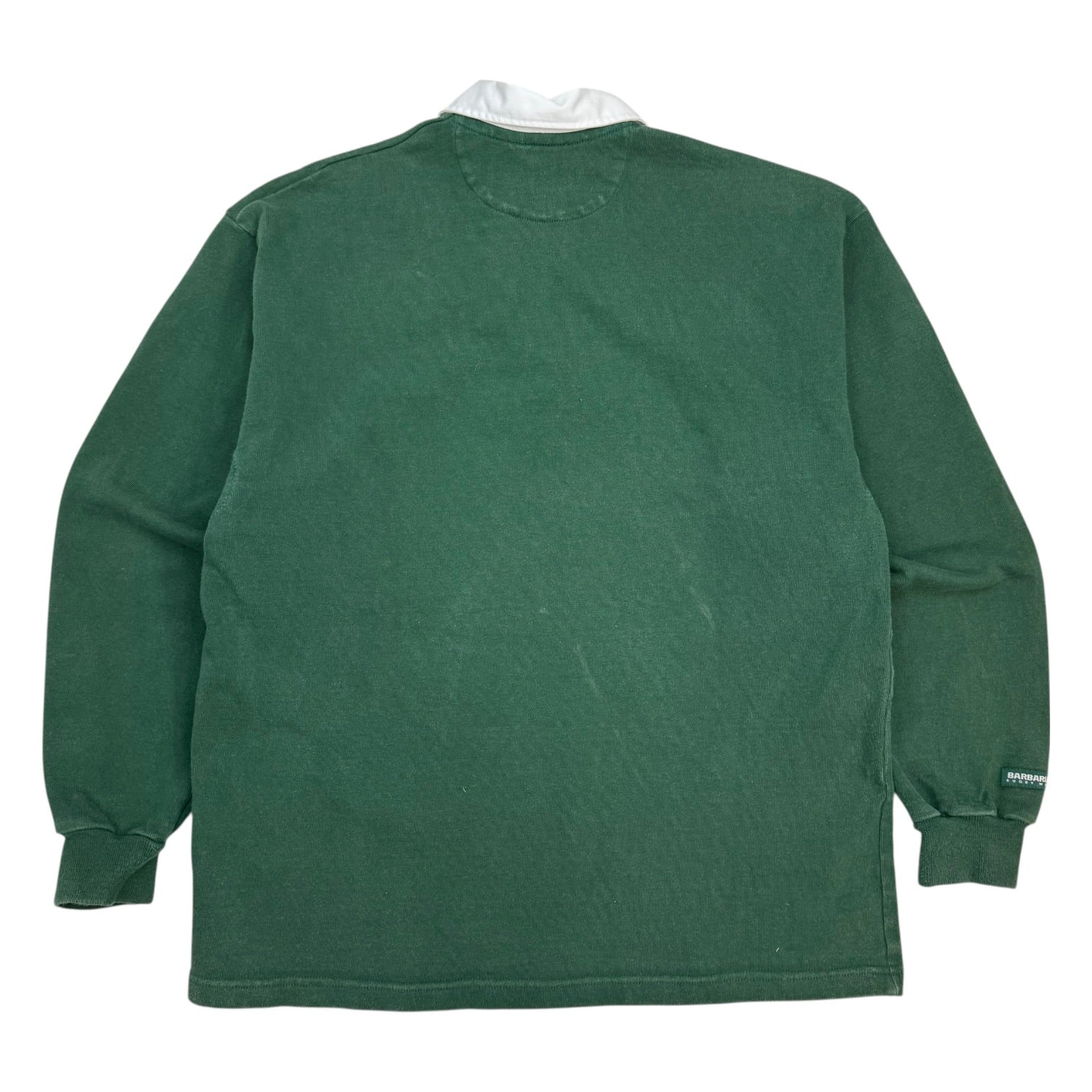 Vintage Barbarian Rugby Wear Button Up Shirt Green