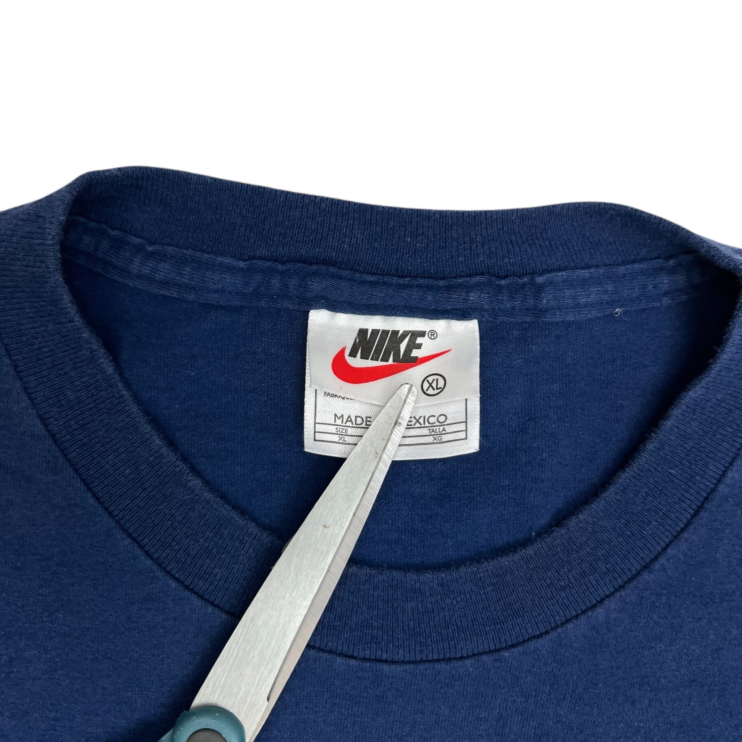 Vintage Nike NikeTown Tee Navy Blue