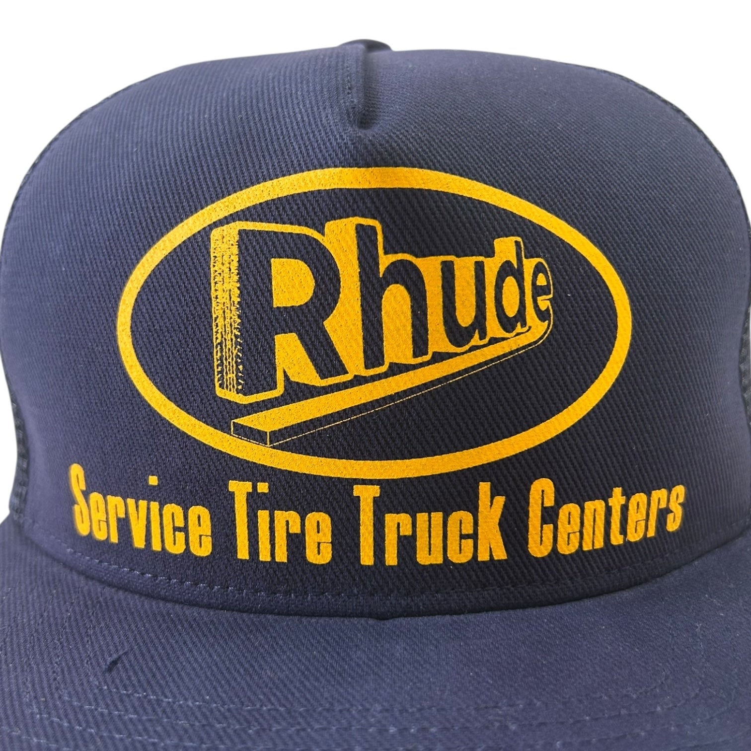 Rhude Service Trucker Hat Navy