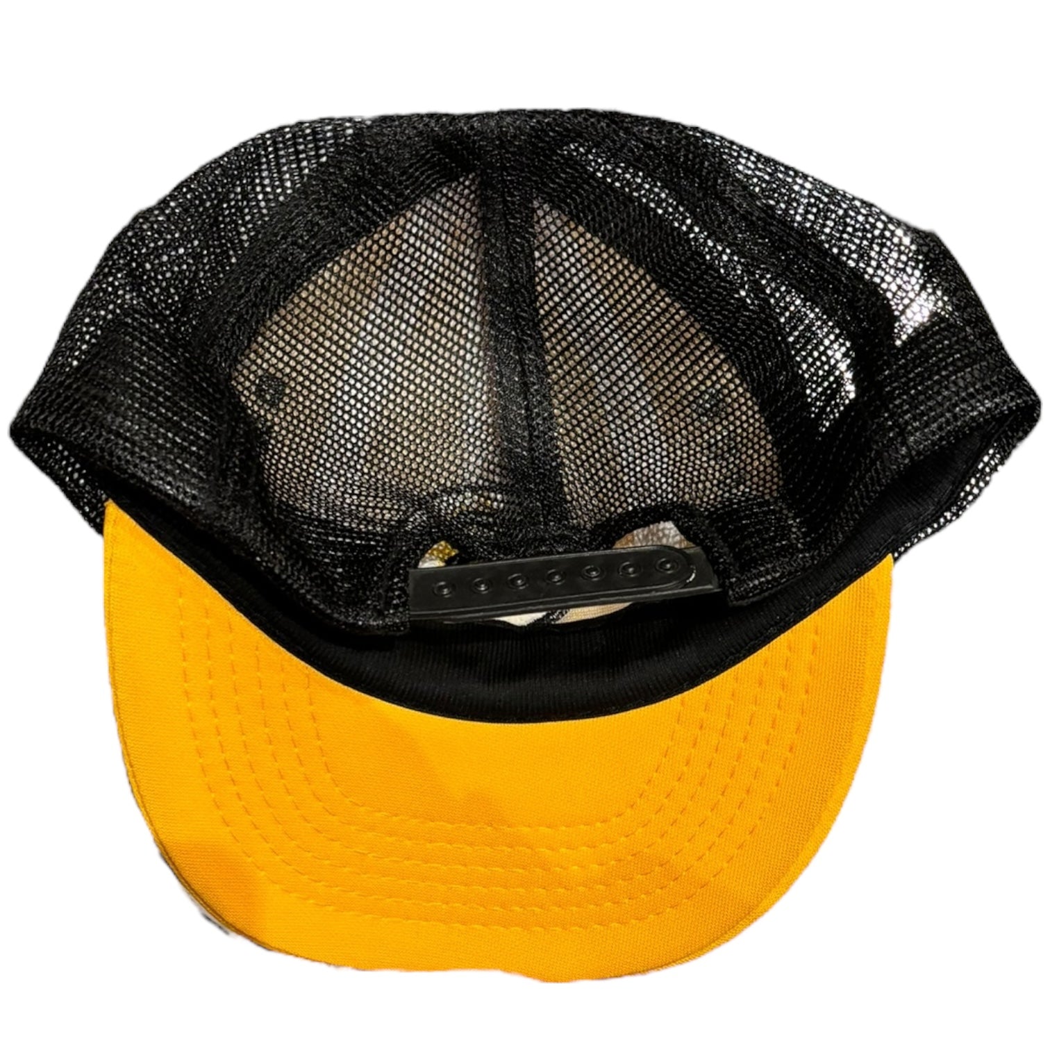 Vintage NHL Boston Bruins SnapBack Trucker Hat Yellow