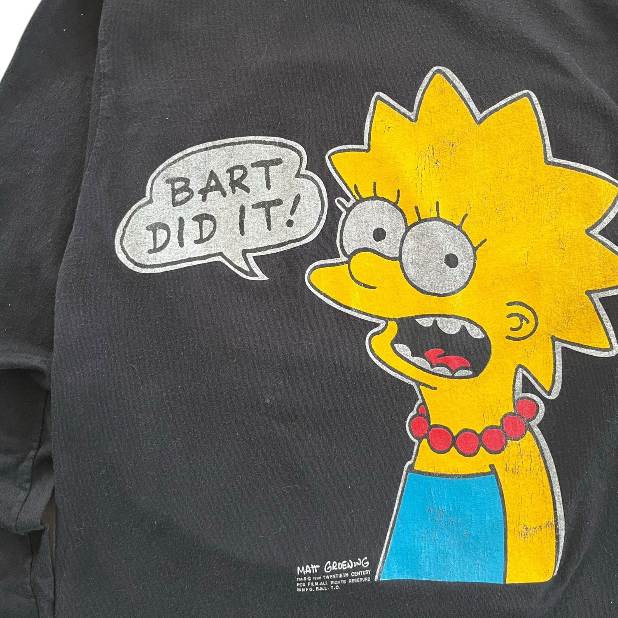 1990 The Simpsons Bart & Lisa Longsleeve Shirt