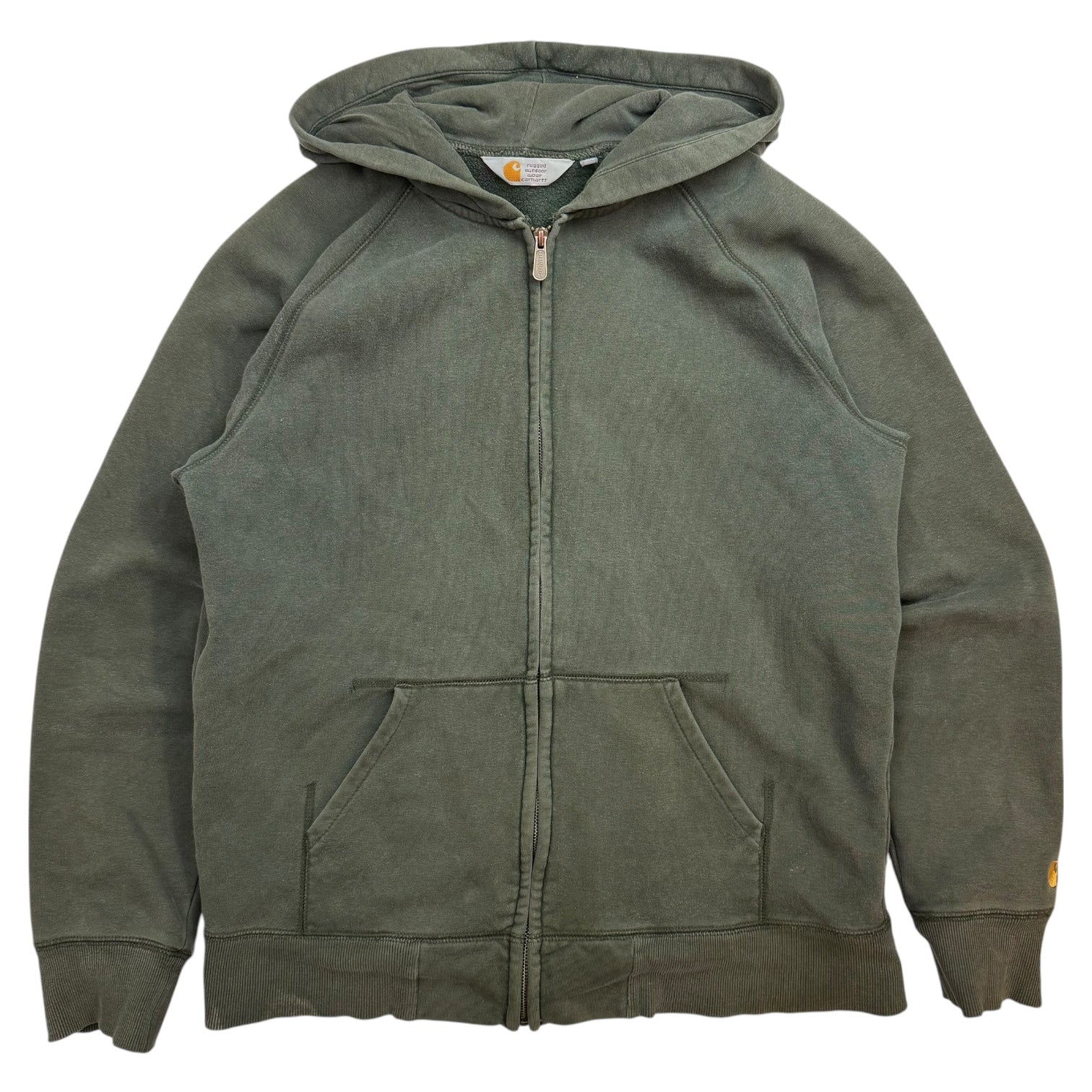 Vintage Carhartt Zip Up Hoodie Green