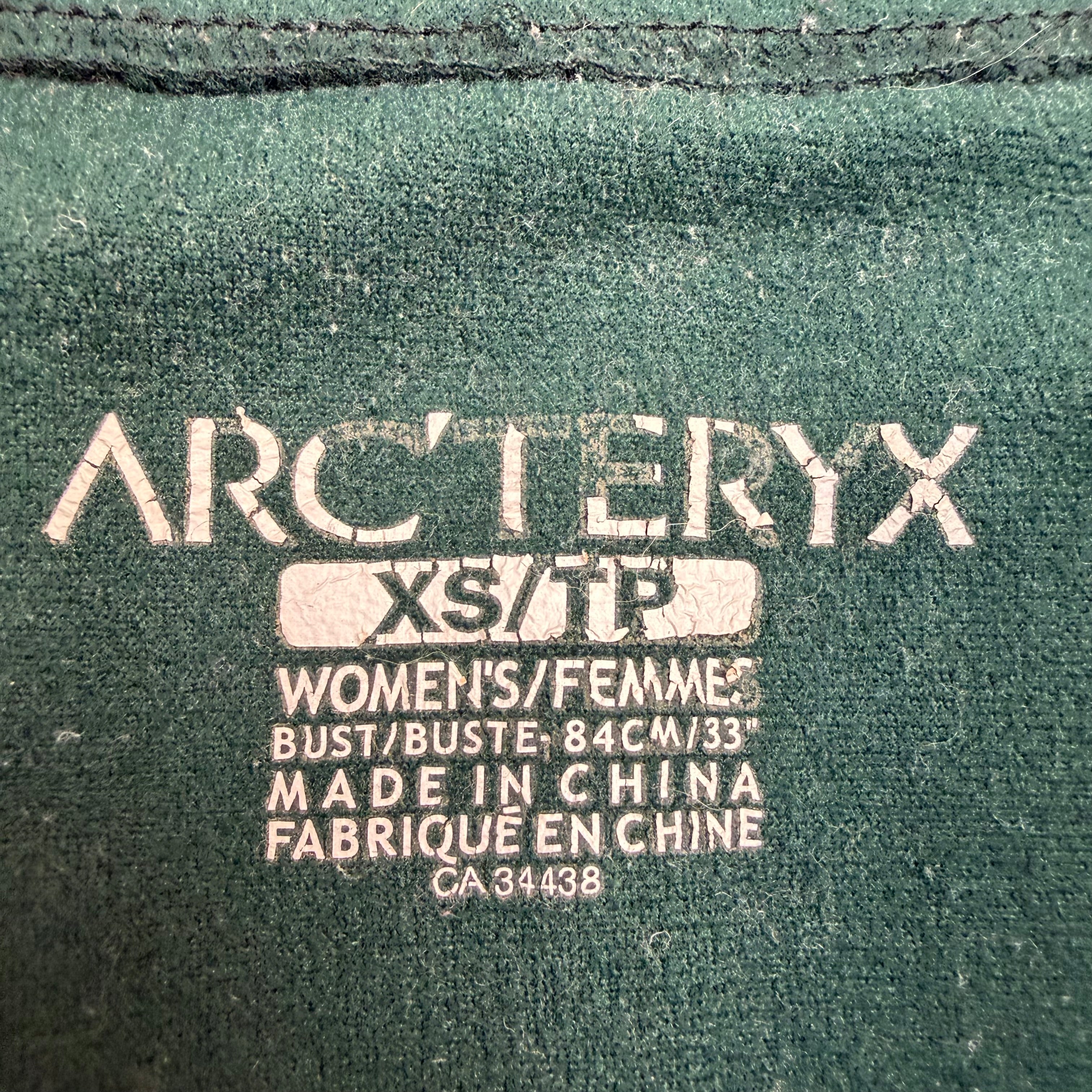 (W) Arcteryx Fleece Zip Up Jacket Green