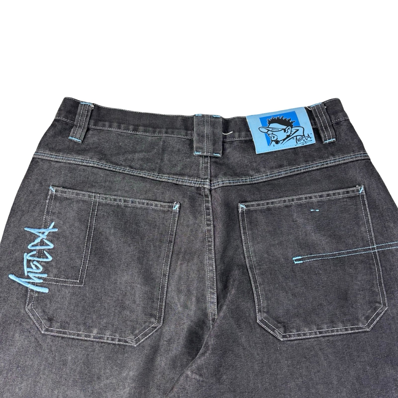 Vintage Mecca Jeans Baggy Denim Charcoal