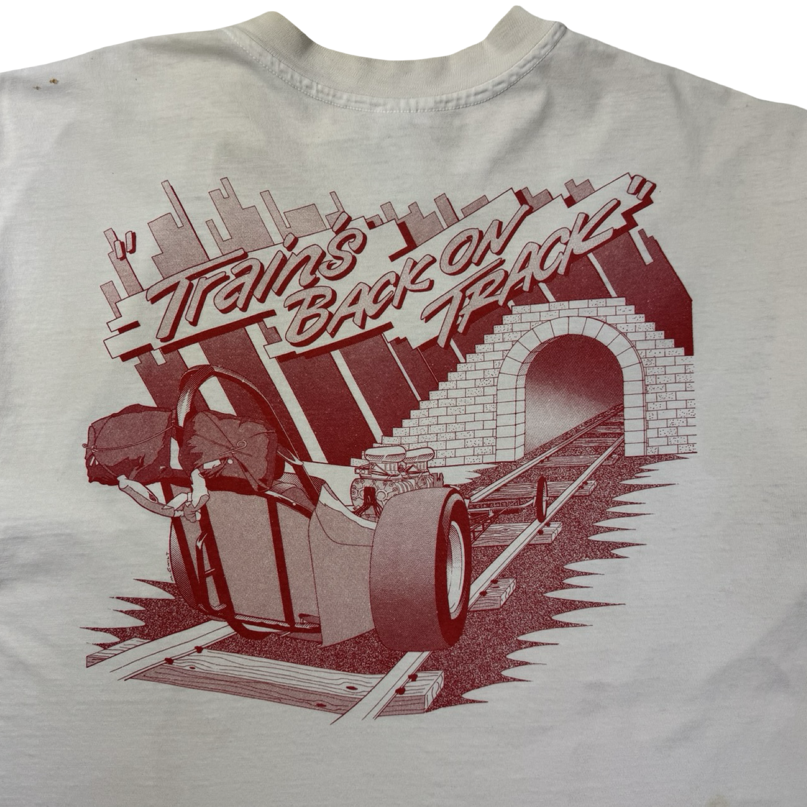 Vintage Dragster Freight Train Racing T-Shirt